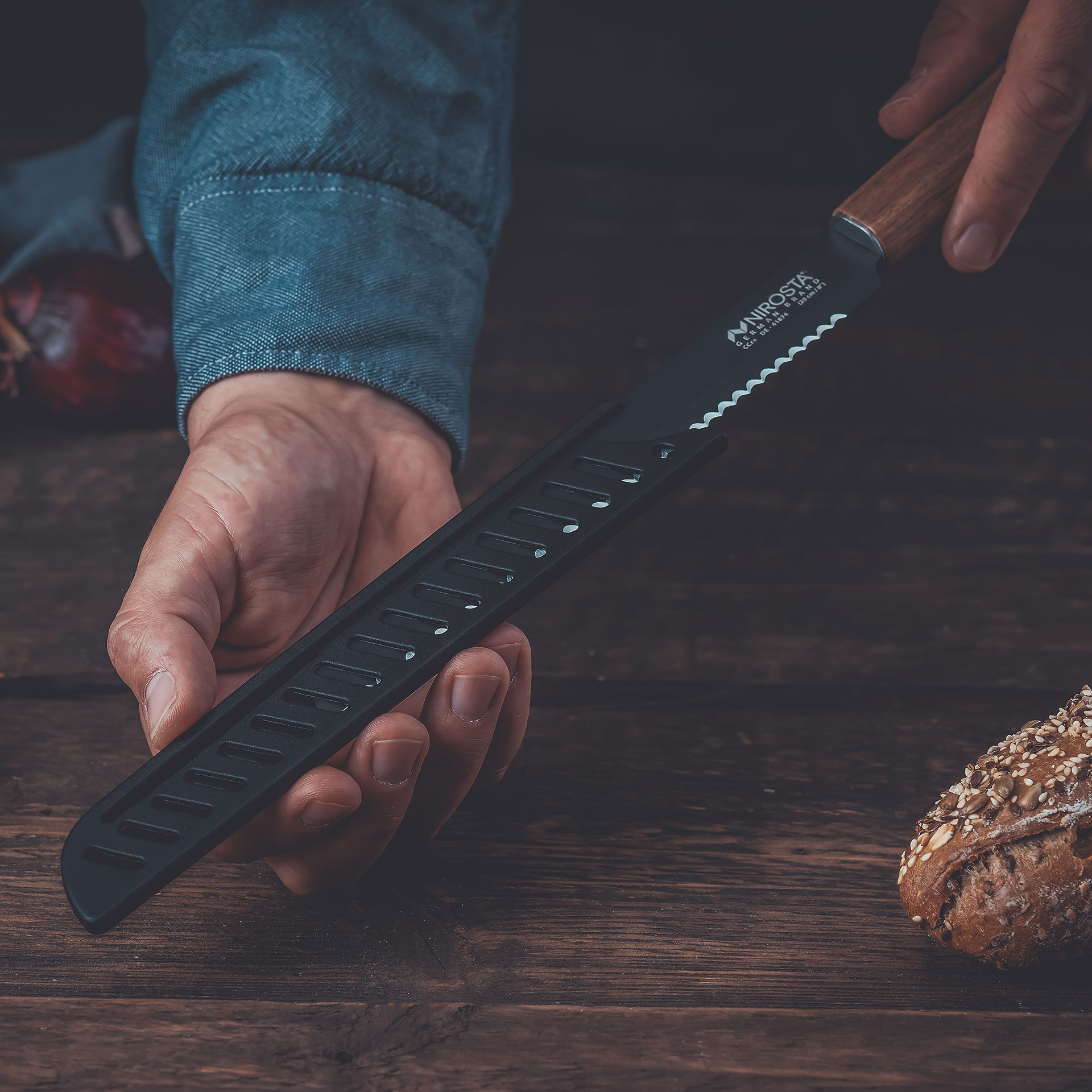 Brotmesser Flow, 20cm Edelstahl-Klinge