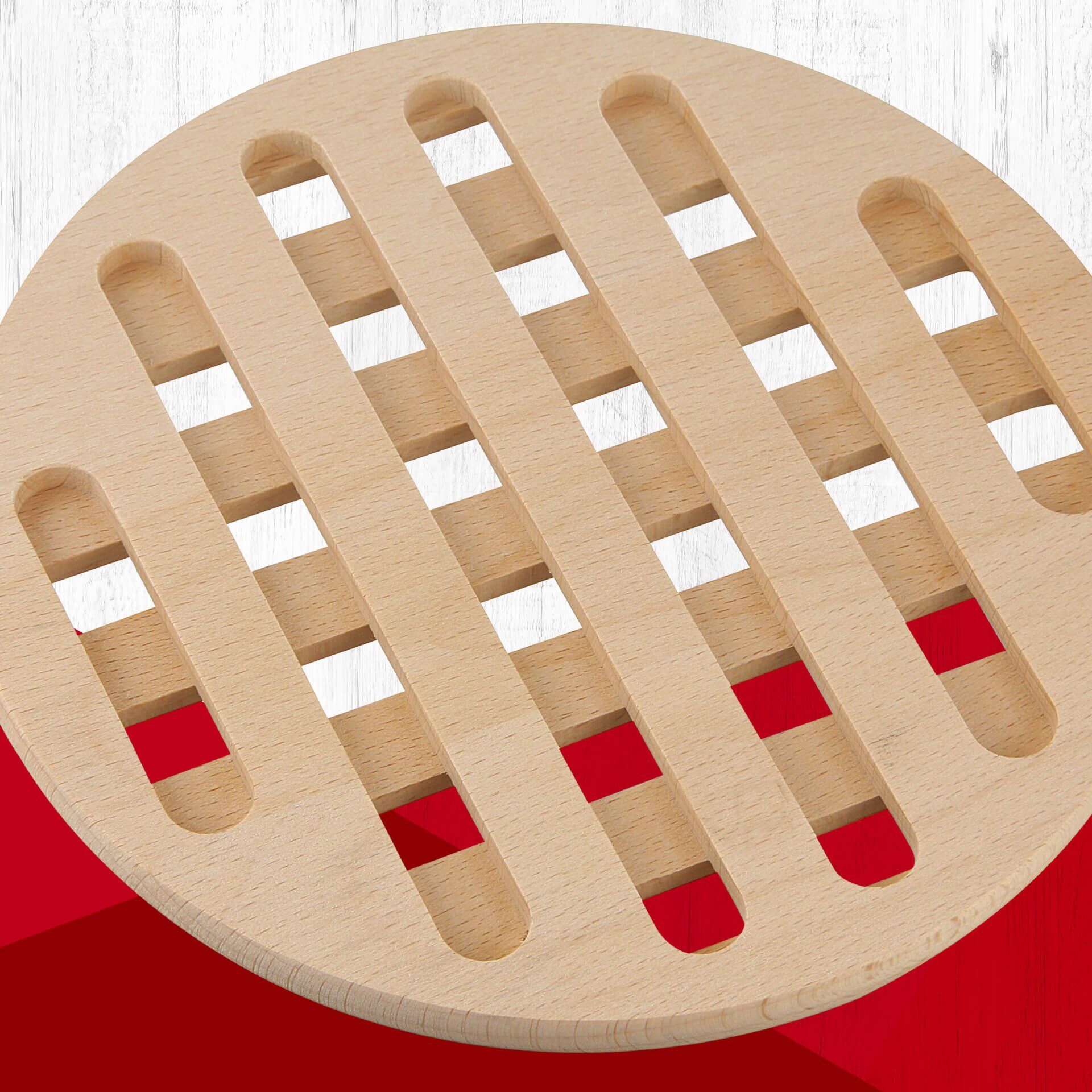 Untersetzer Eco, Ø18cm, FSC™-zertifizierte Buche