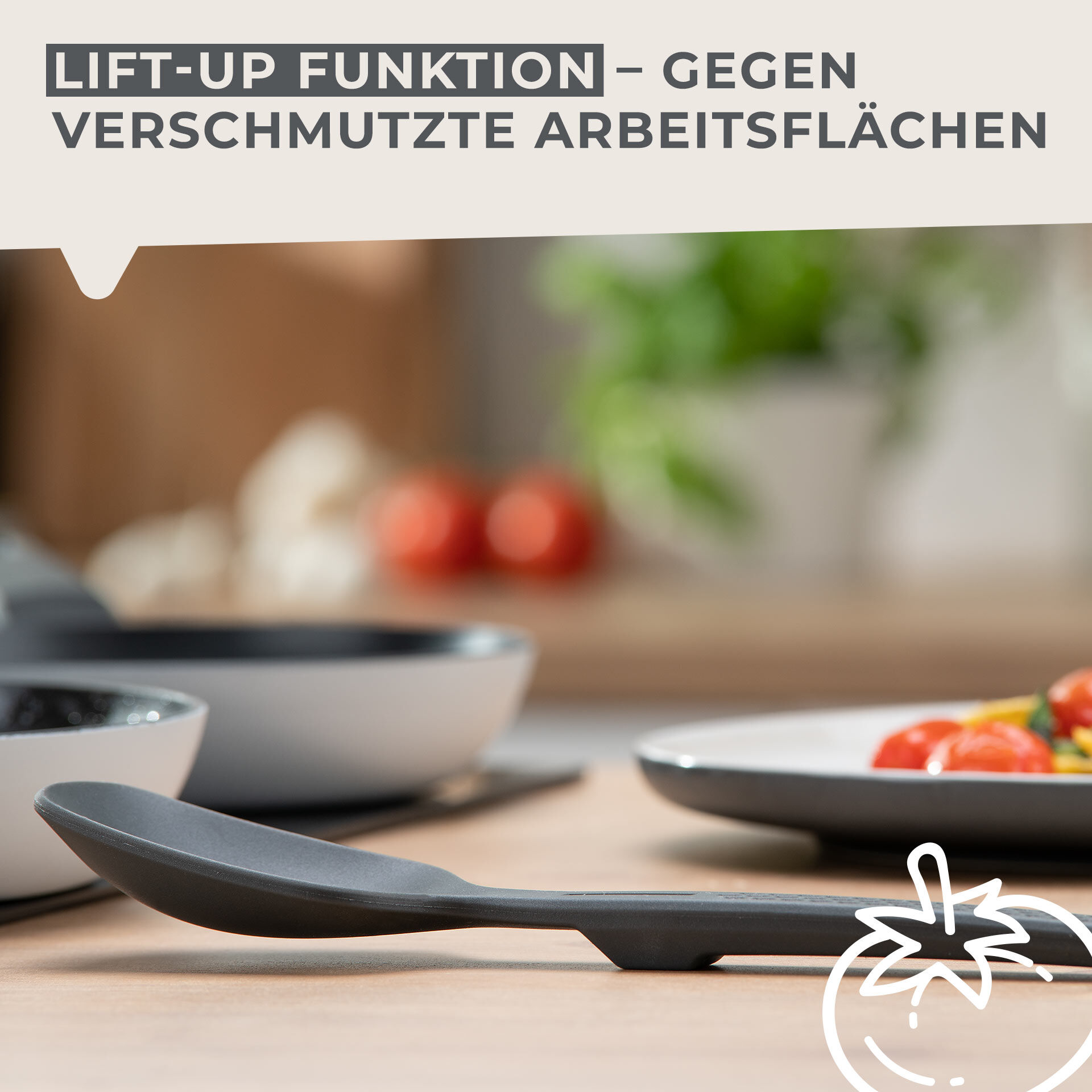 Servierlöffel Statement, Silikon