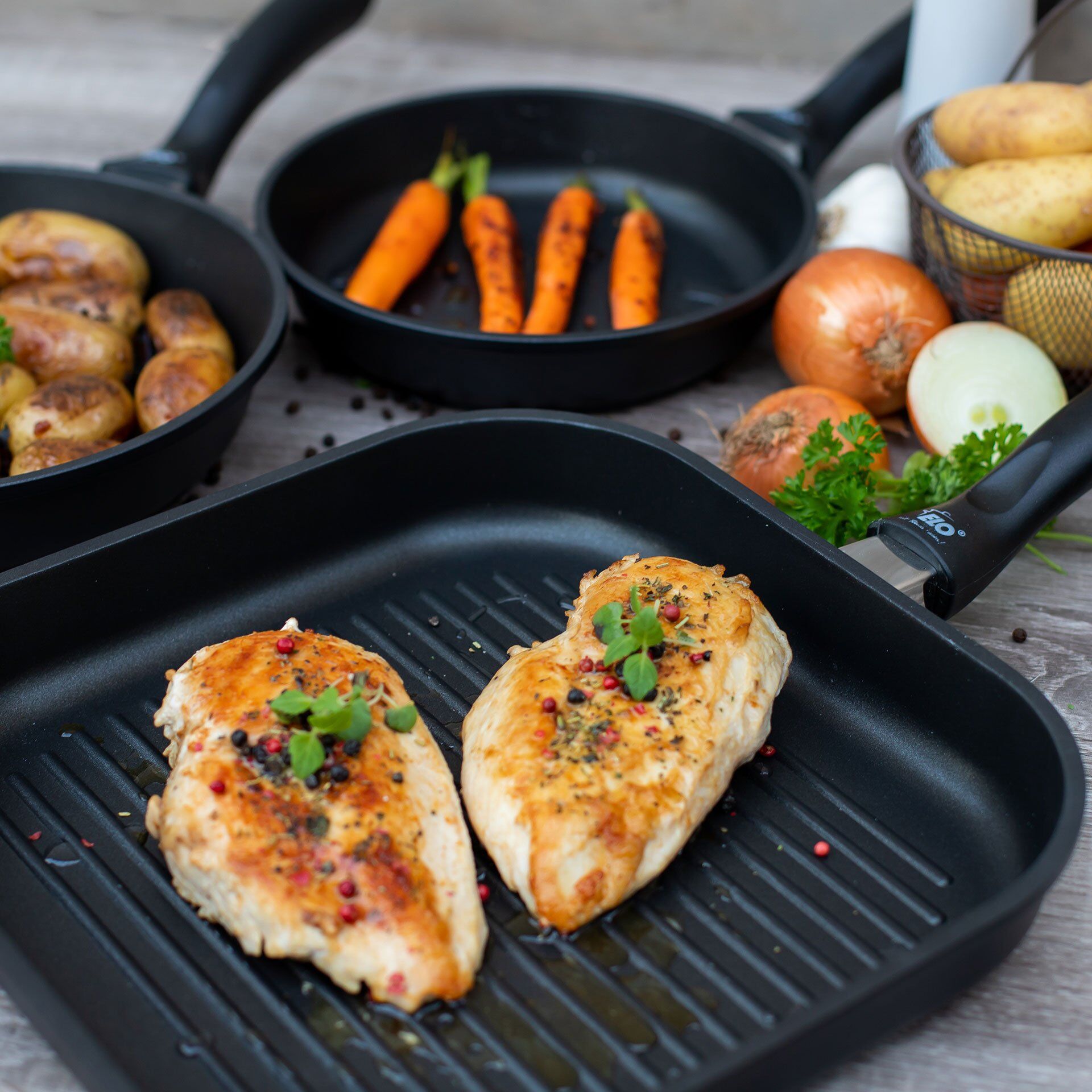 Grillpfanne Alucast, 28x28cm