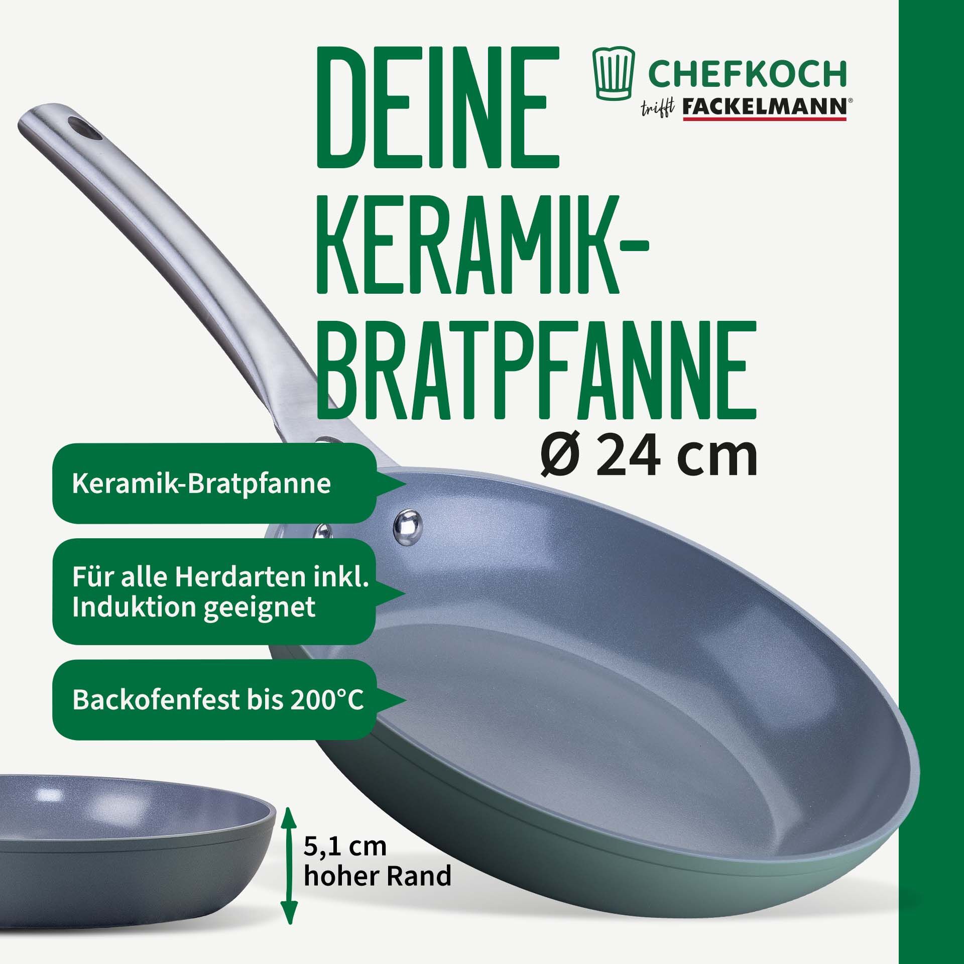 Bratpfanne Stuttgart, keramische Antihaft-Beschichtung, Ø24cm