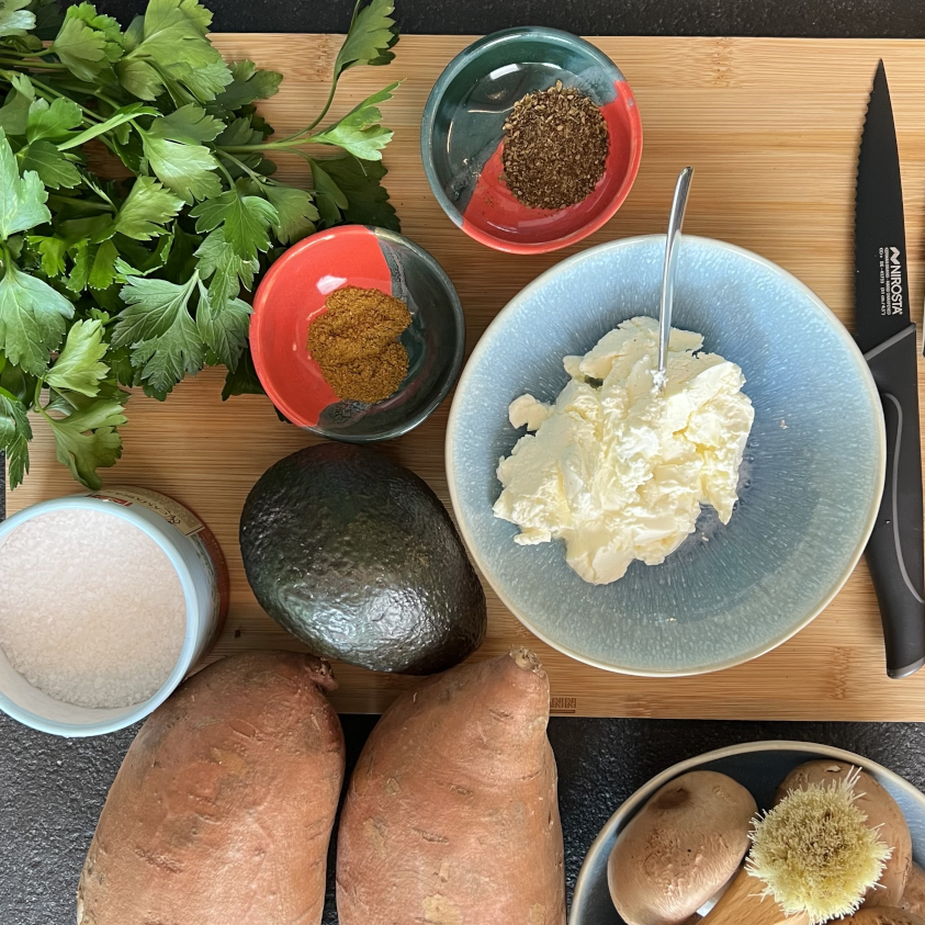 Gitter-Süßkartoffeln