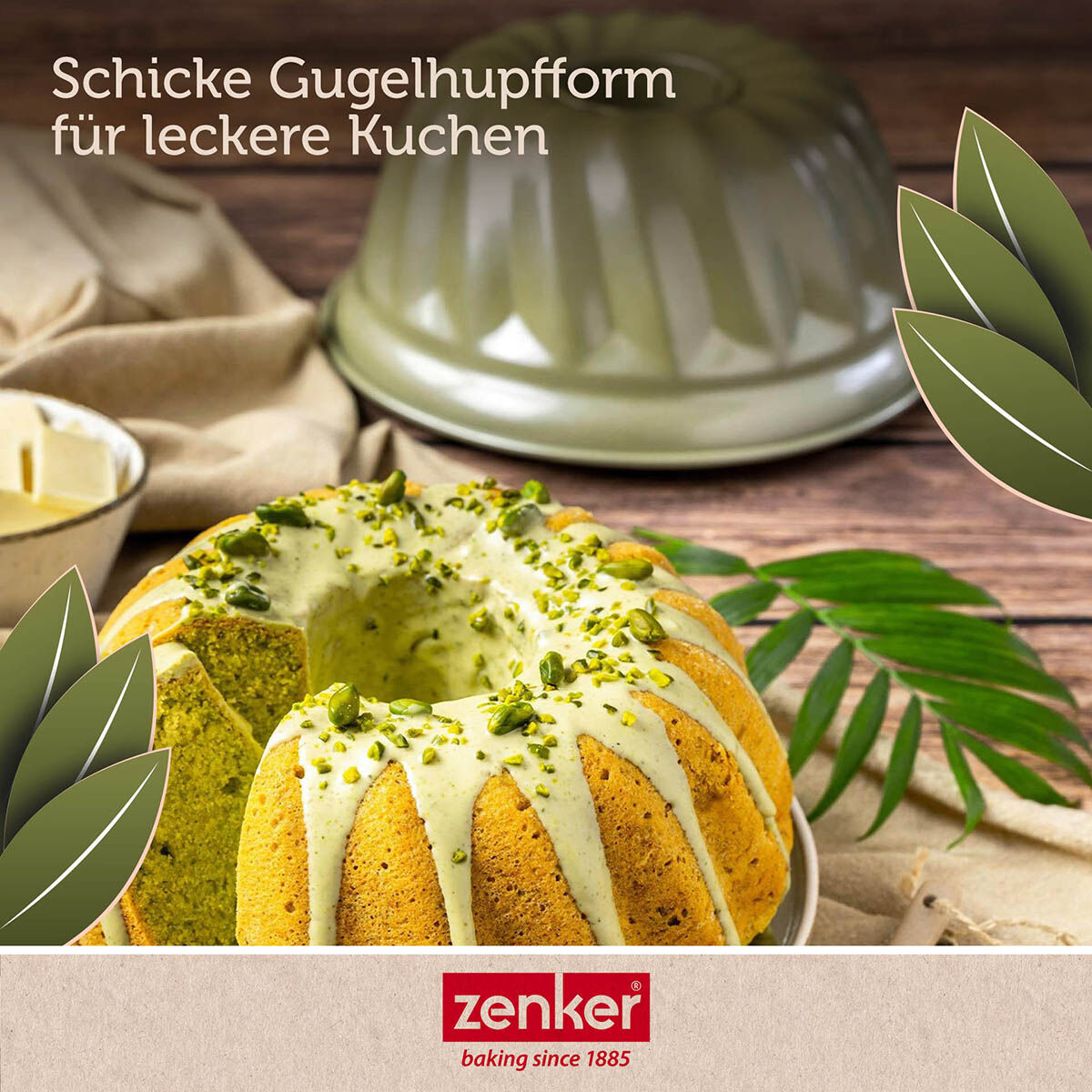 Gugelhupfform Green Vision, Ø25cm