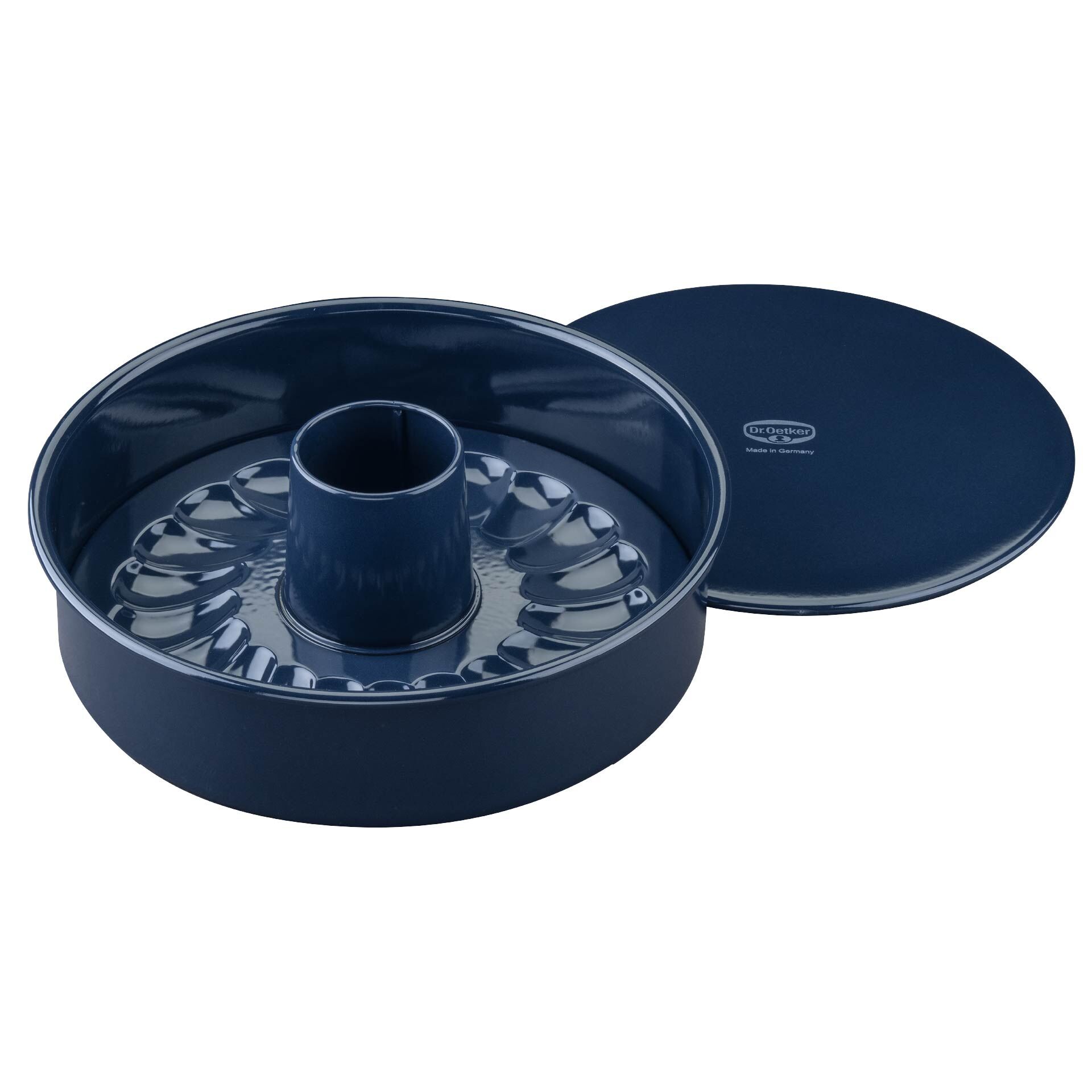 Backform mit Flach- und Rohrboden Back-Liebe Emaille, Ø28cm