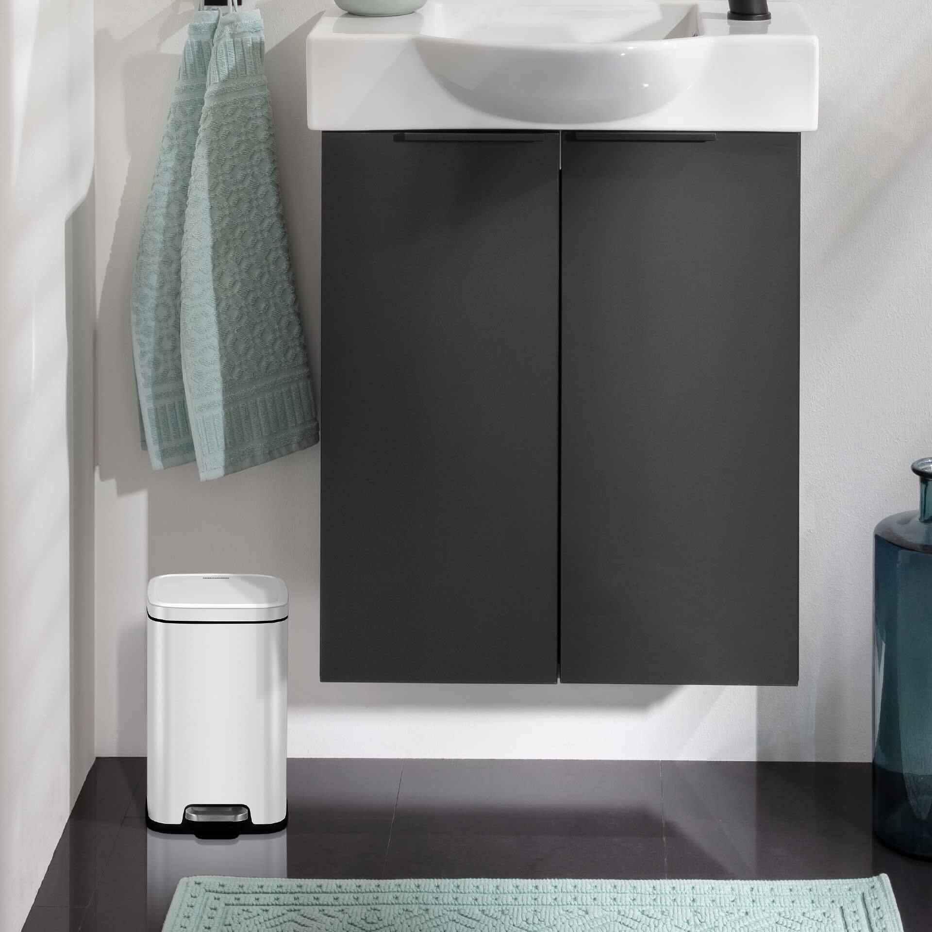 Mülleimer London, weiß, 4L