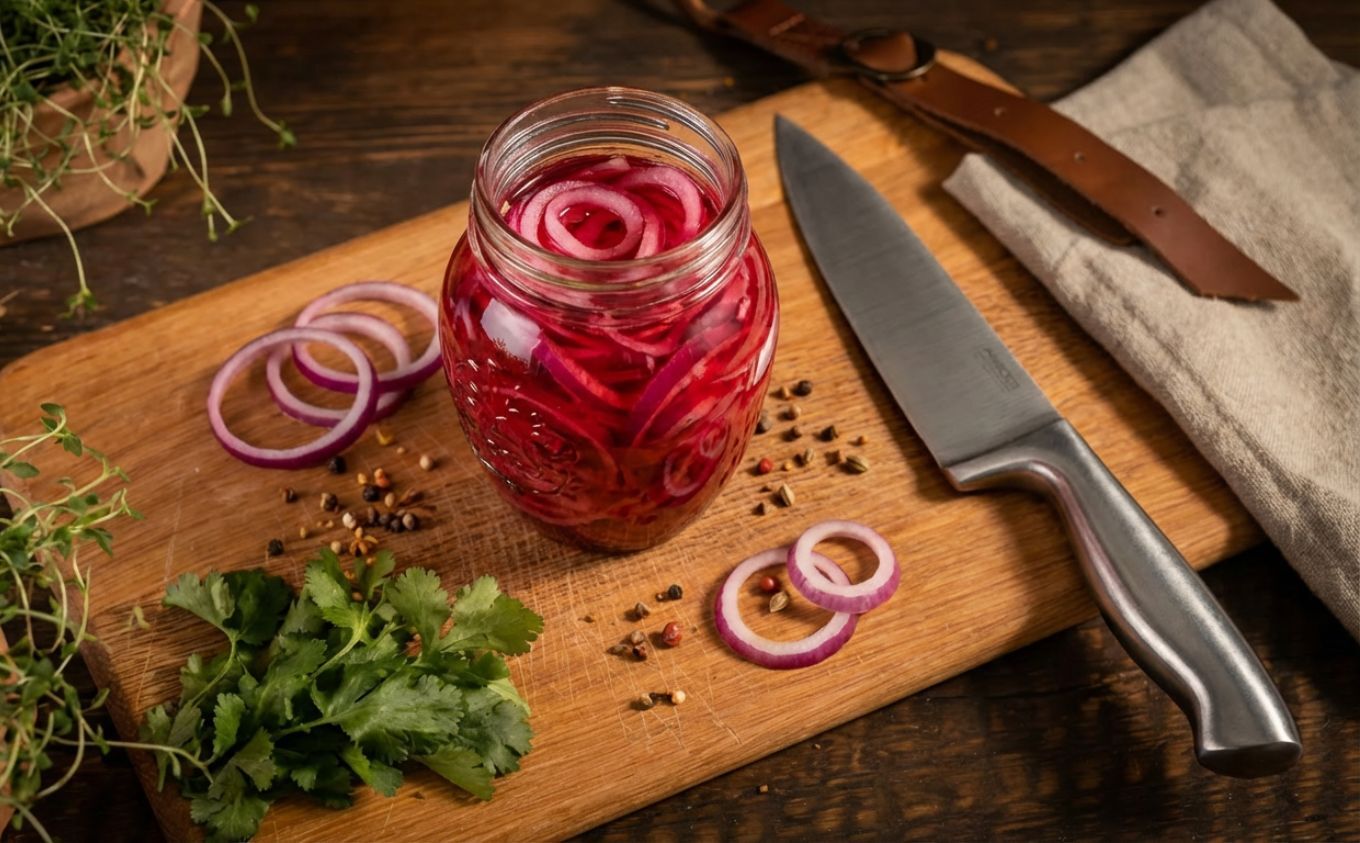 Eingelegte Zwiebeln