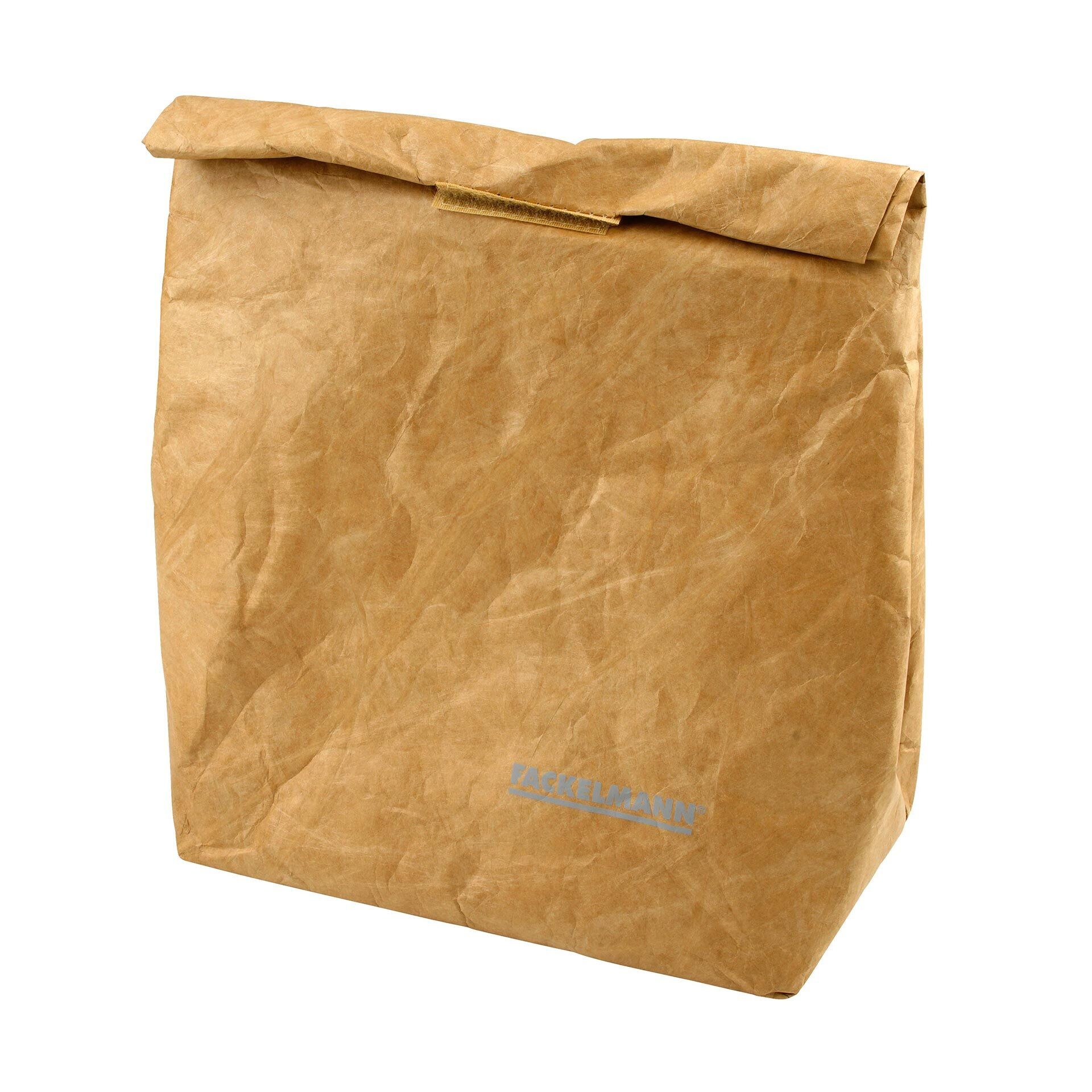 Lunchbag isoliert, Papierlook, groß