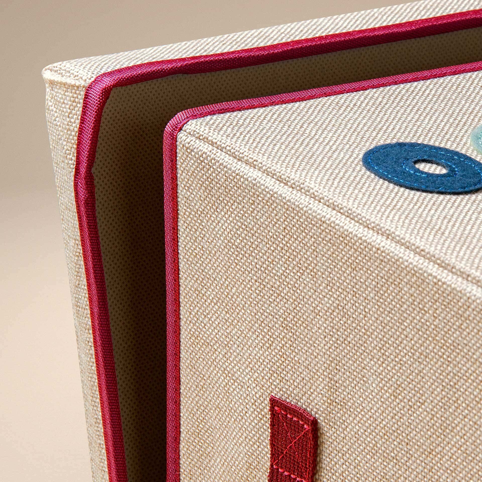 Aufbewahrungsbox mit Deckel Happy Day, 33x33x33cm