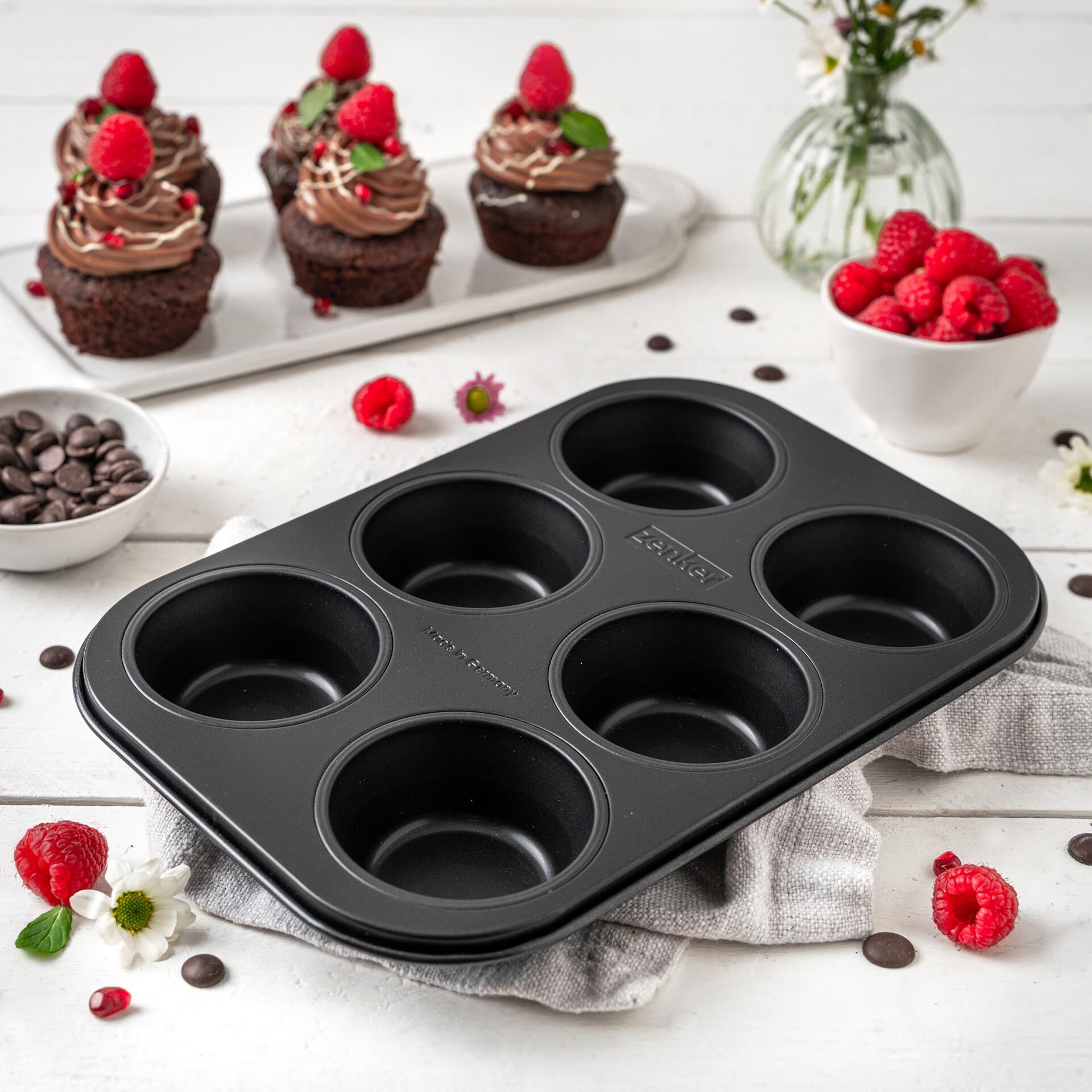 Muffinform Perfect Black+, 6er