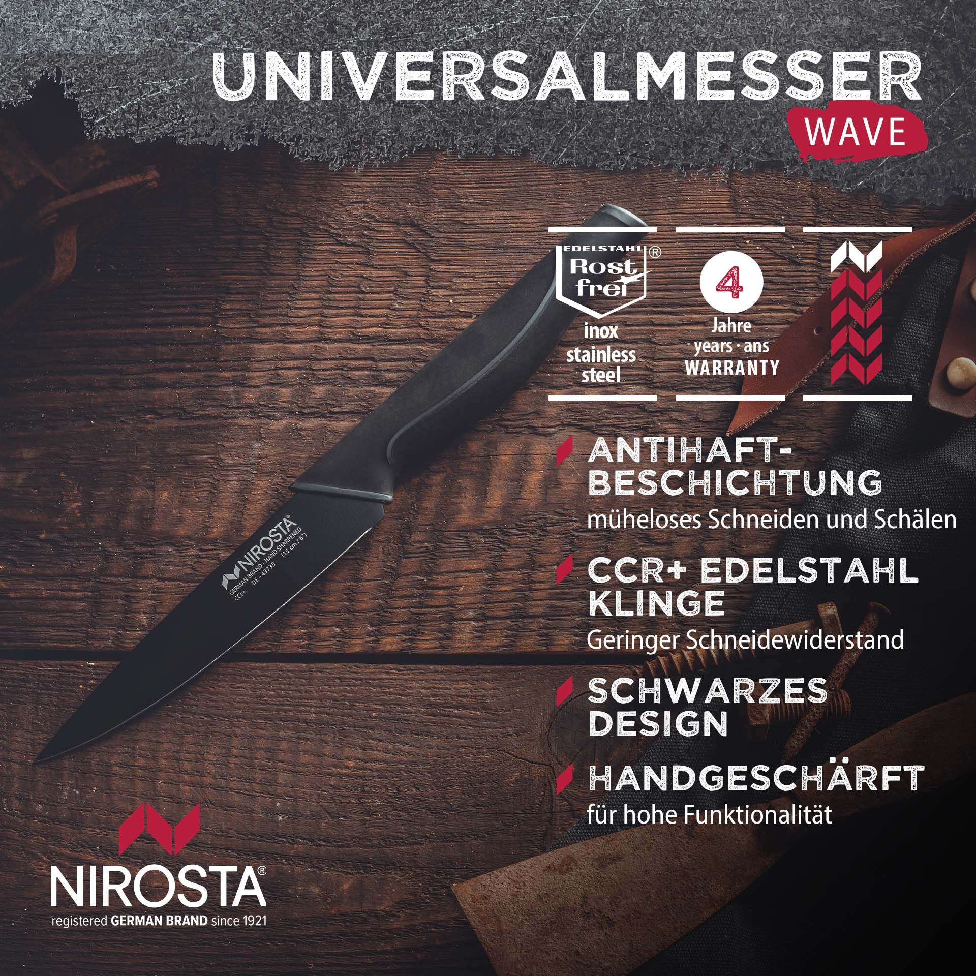 Universalmesser Wave, 15cm Klinge