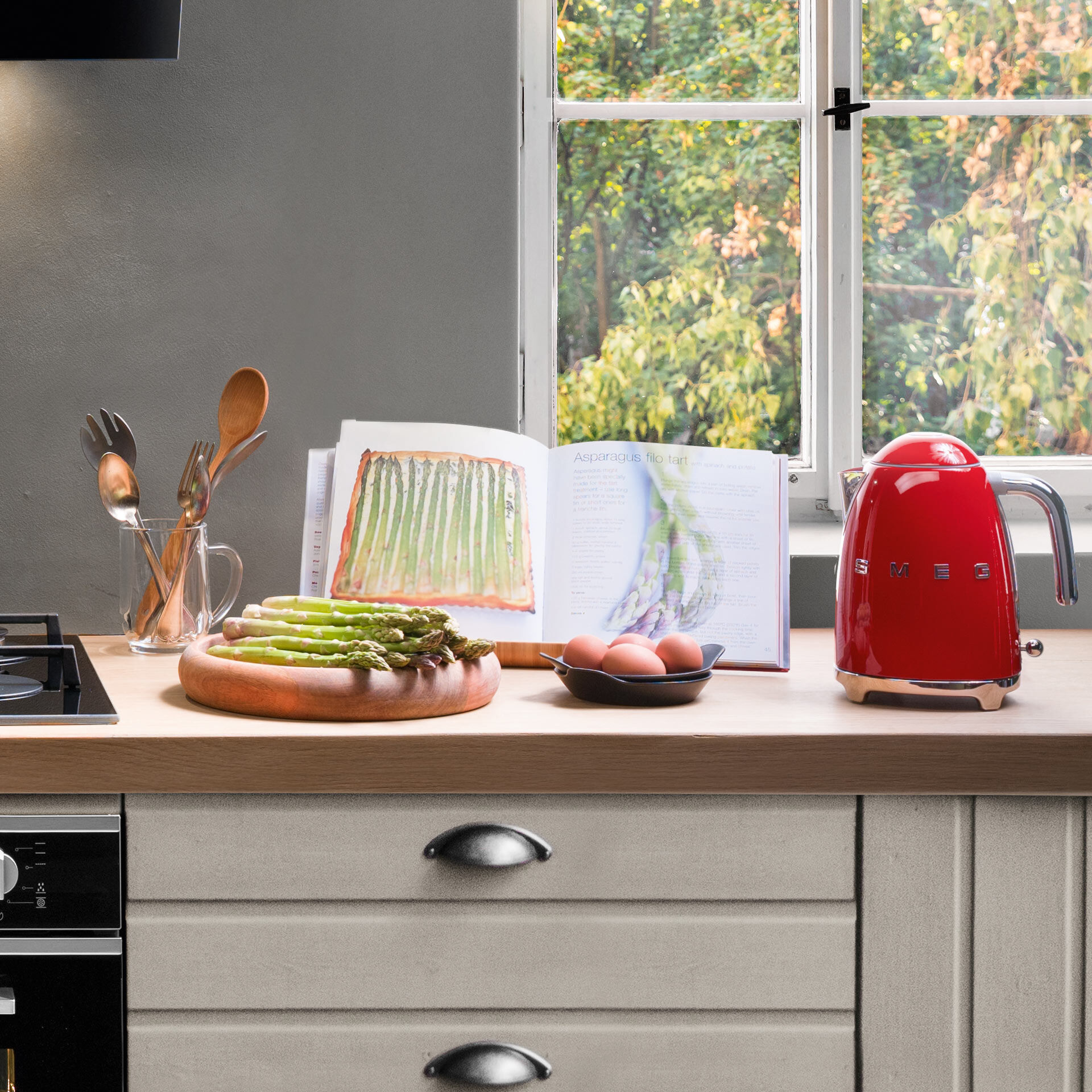 Wasserkocher 1,7L Rot