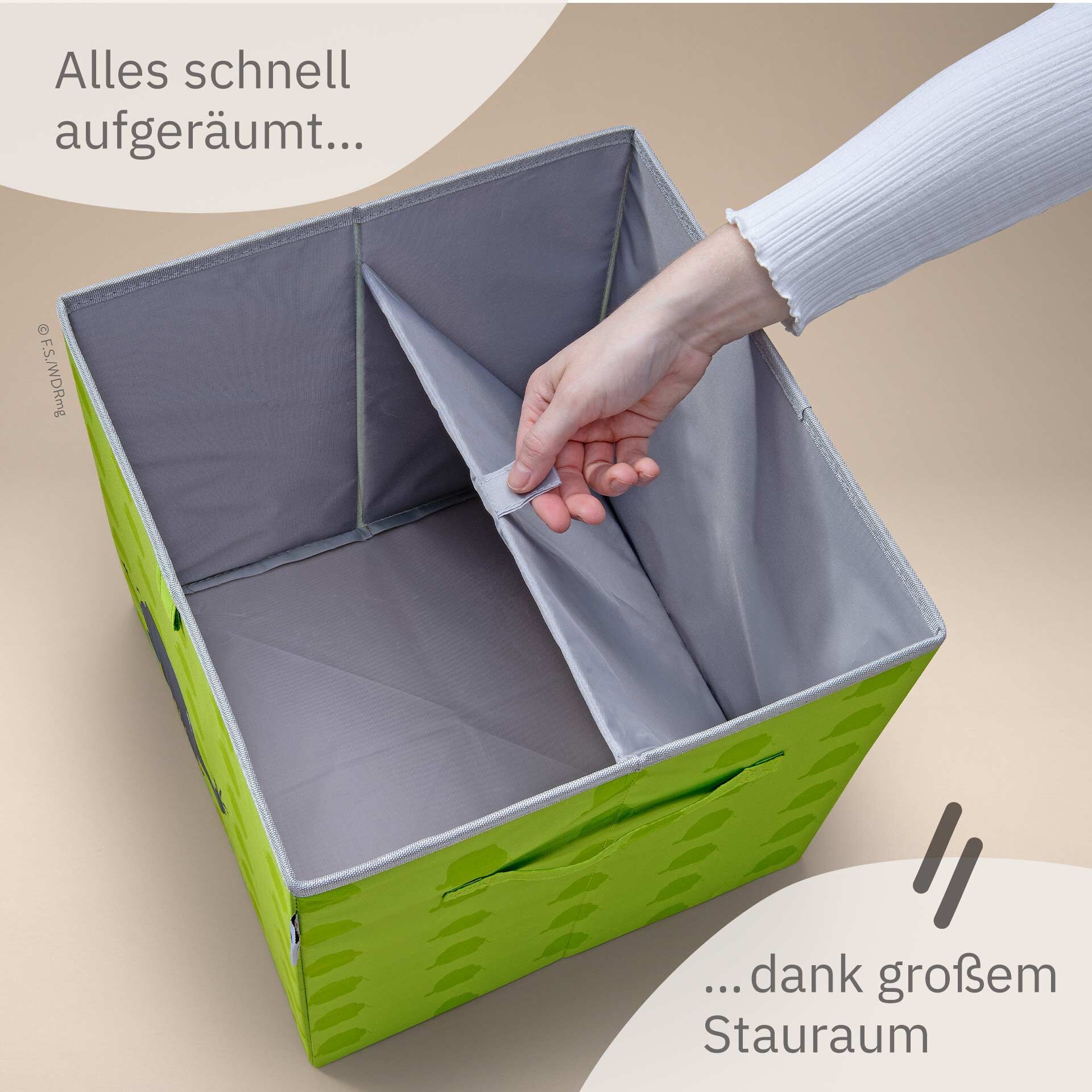 Aufbewahrungsbox DieMaus Elefant, grün