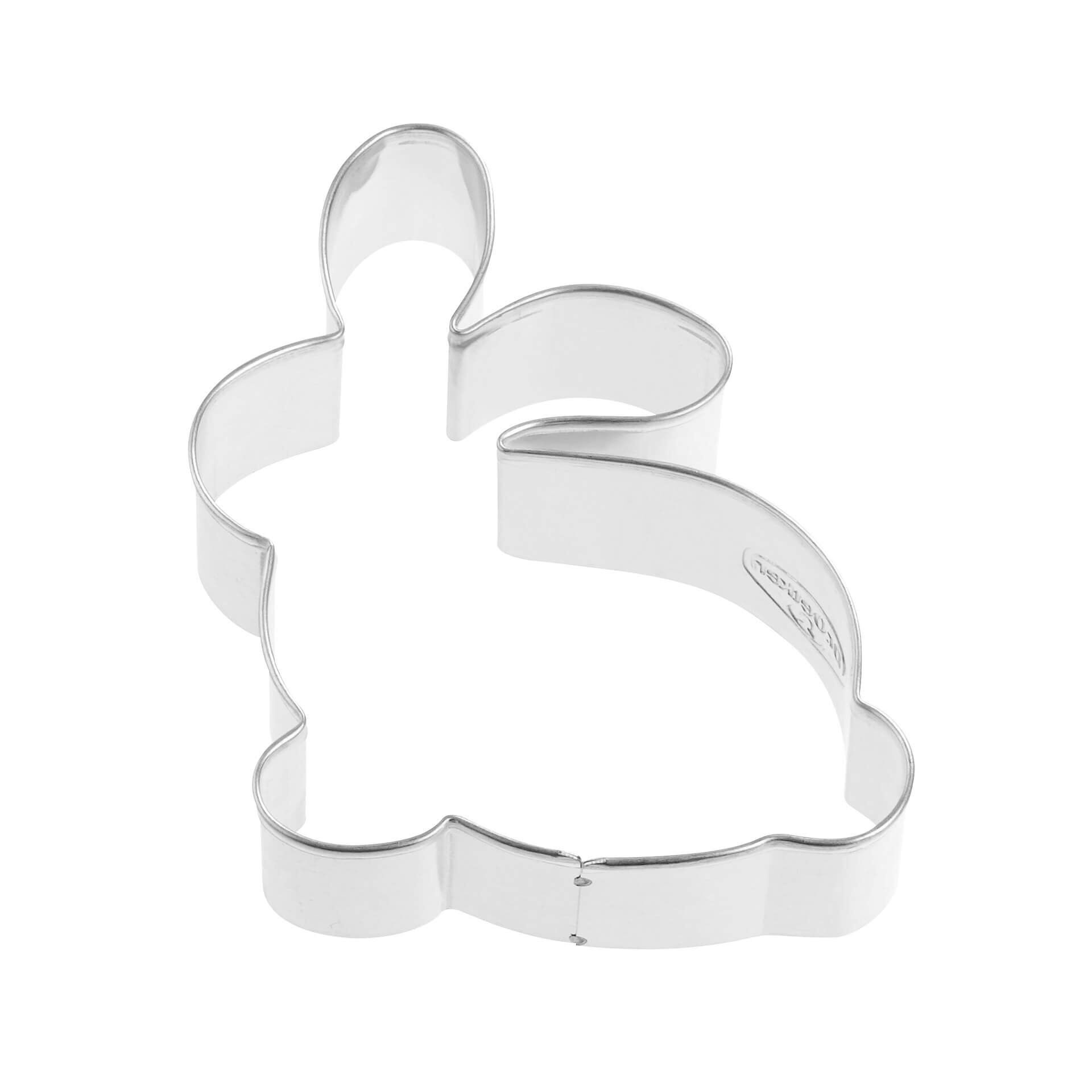 Ausstecher Hase sitzend Goldiges Ostern, 8x7cm