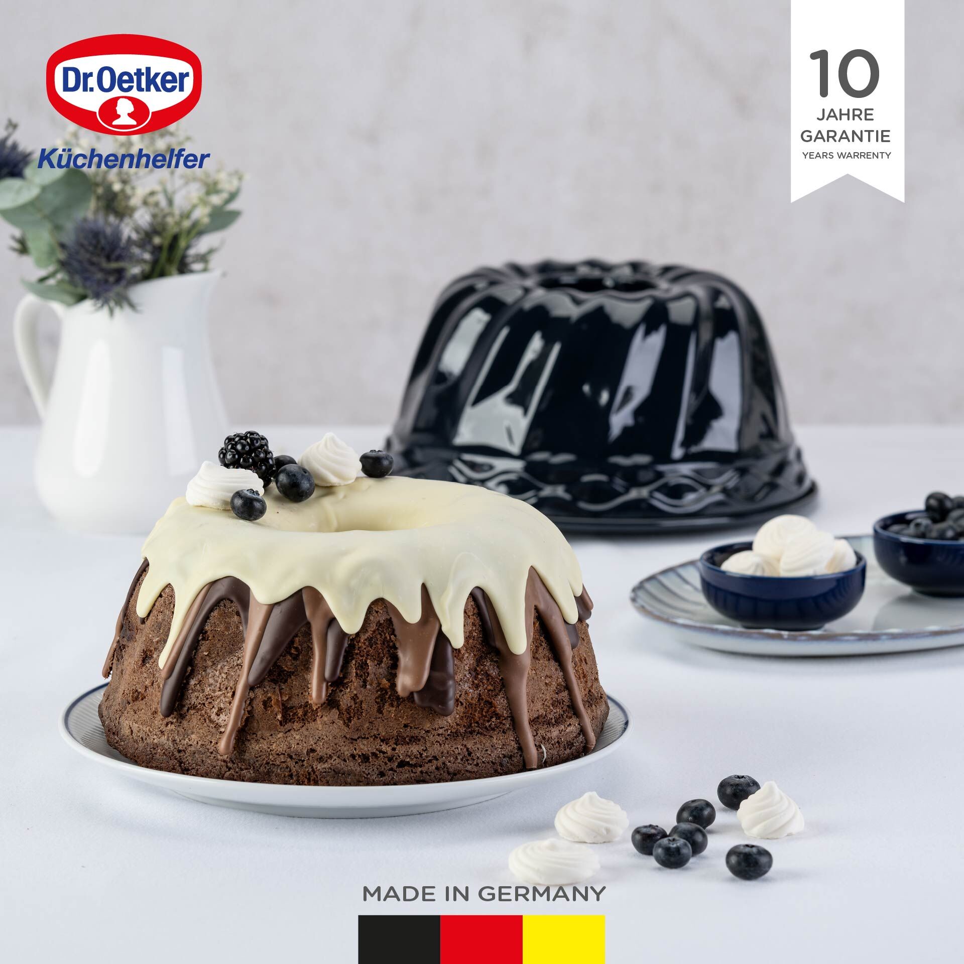 Gugelhupfform Back-Liebe Emaille, Ø22cm