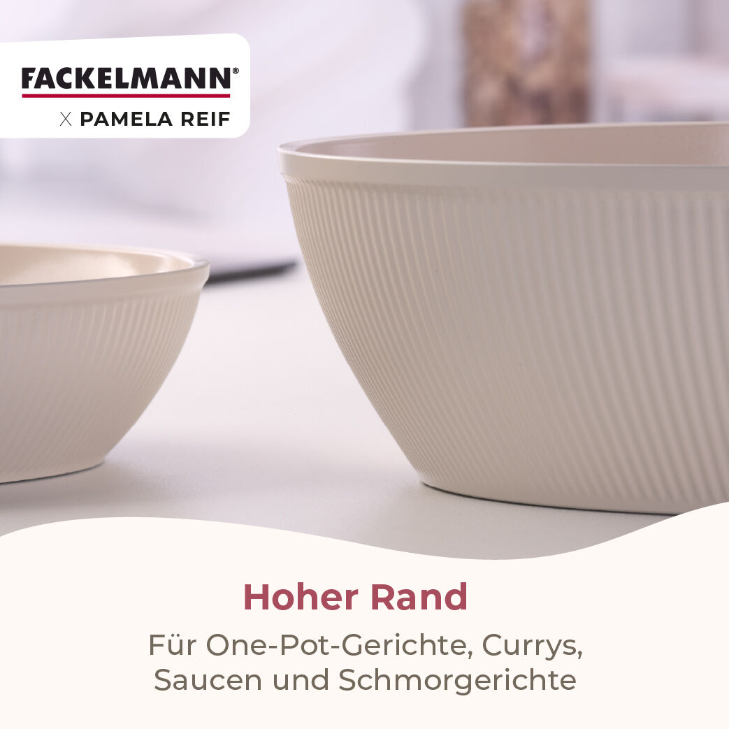Pamela Reif Hochrandpfanne Shell, Ø28cm