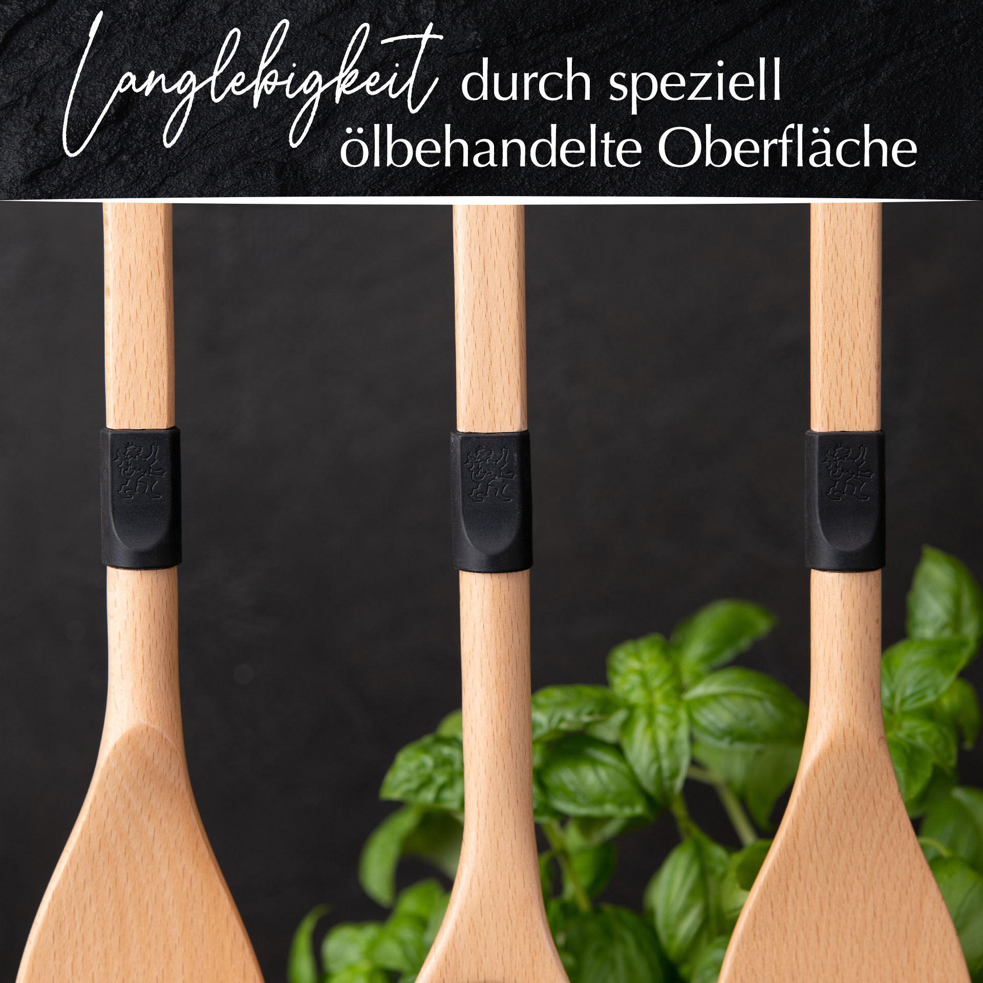 Küchenhelfer-Set Buchenholz, 4-teilig