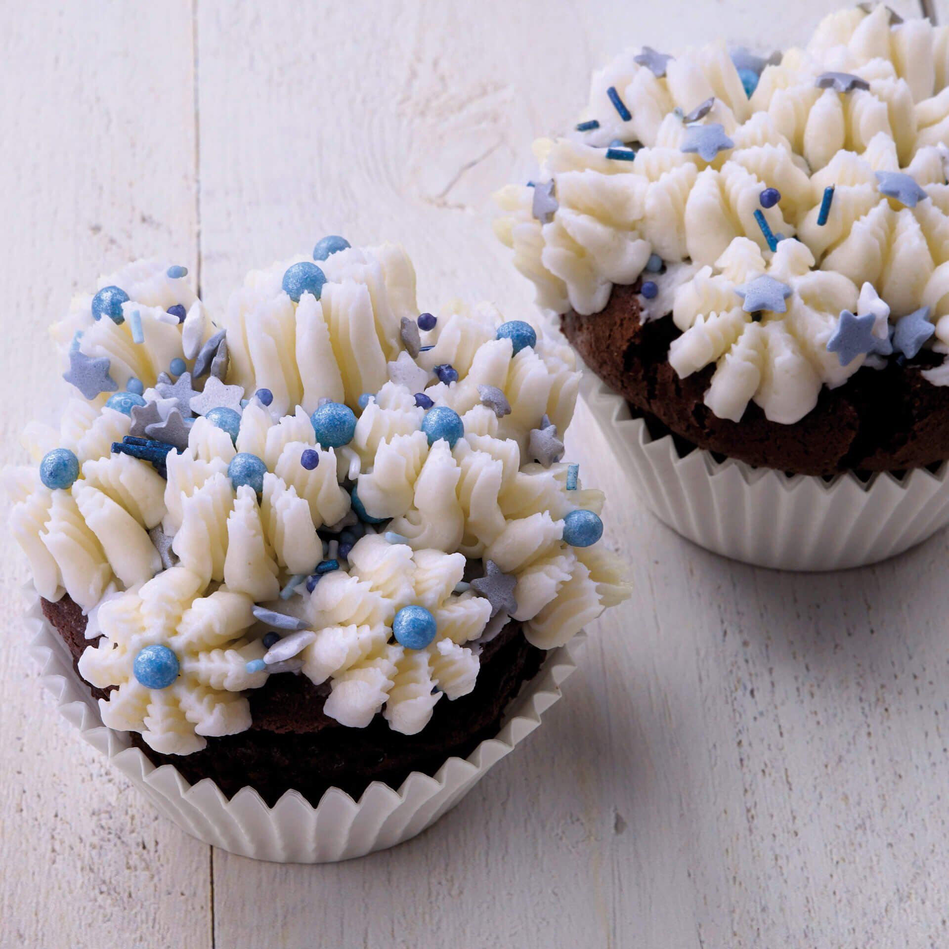 Tülle Eiskristall inkl. 4 Spritzbeutel White Christmas Baking