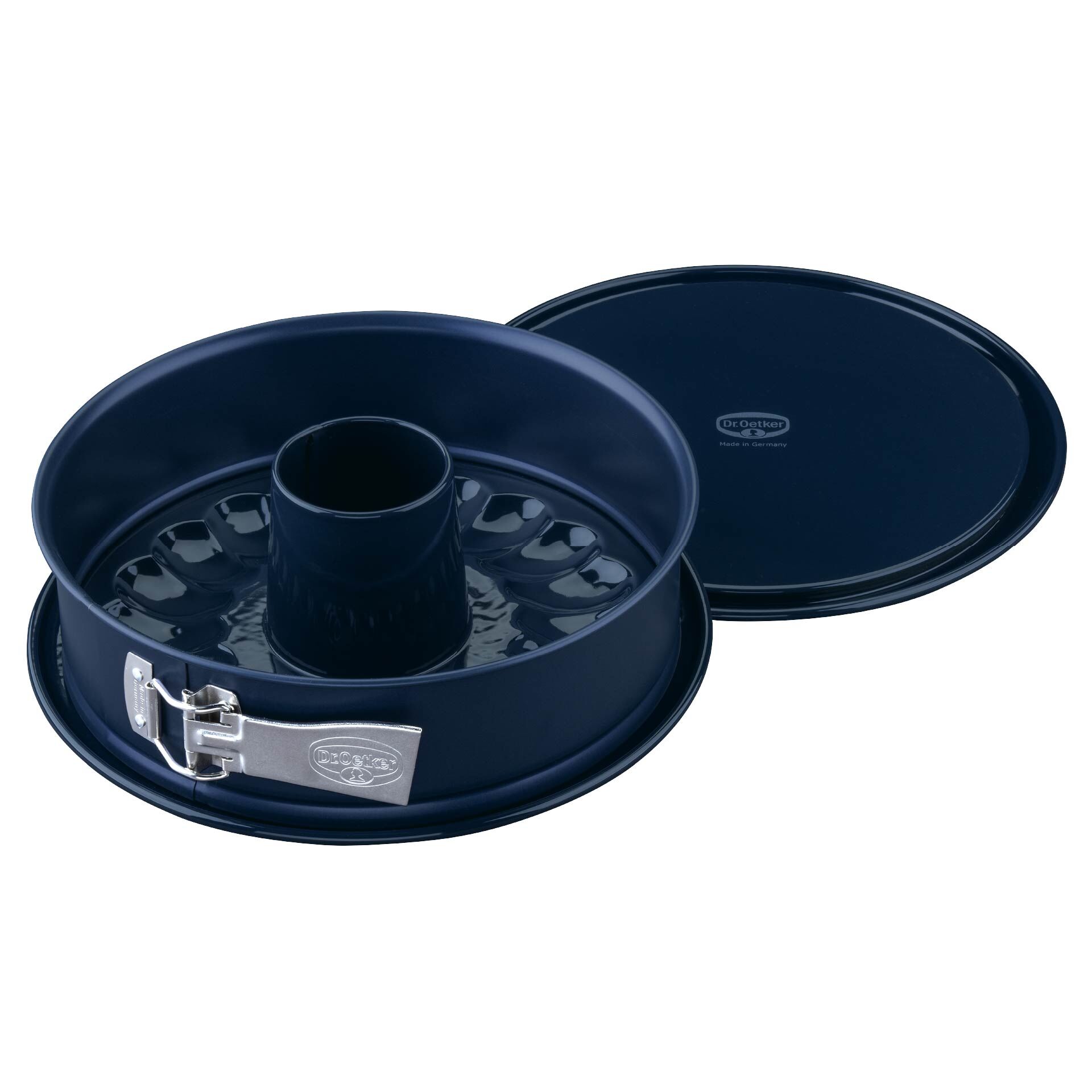 Springform mit Flach- und Rohrboden Back-Liebe Emaille, Ø26cm Springform mit Flach- und Rohrboden Back-Liebe Emaille, Ø26cm