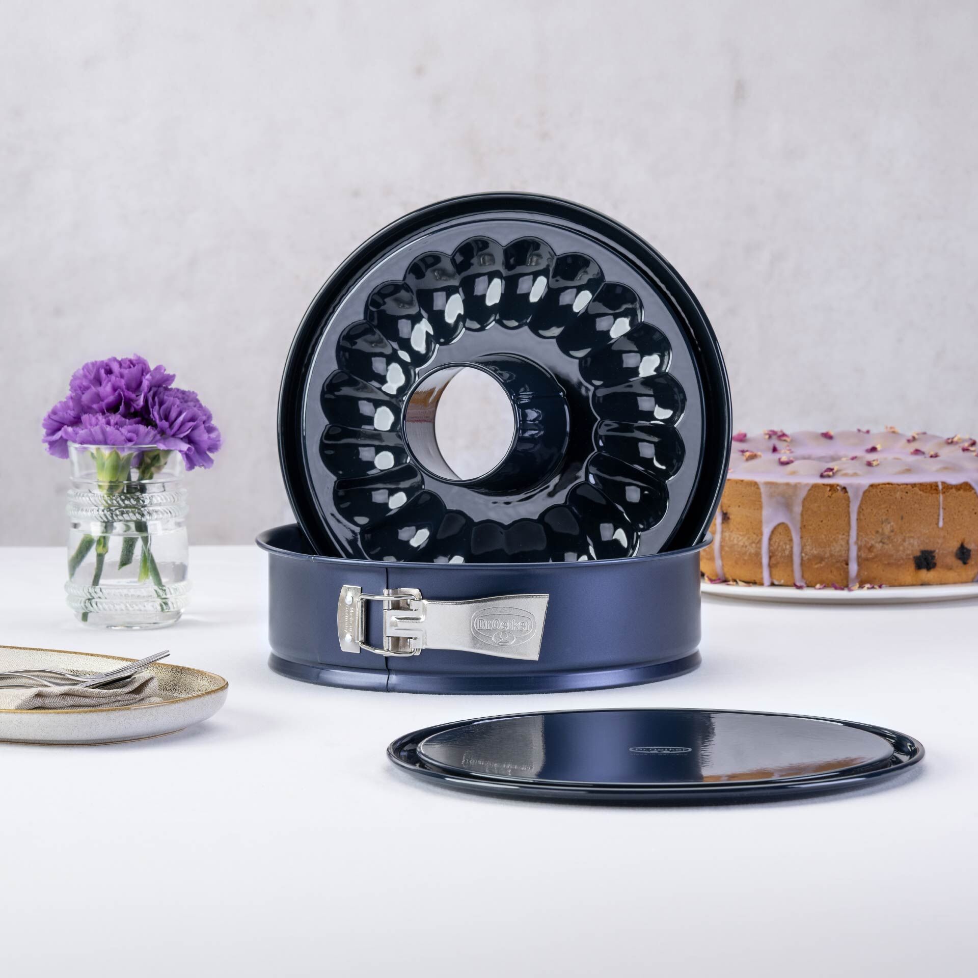 Springform mit Flach- und Rohrboden Back-Liebe Emaille, Ø26cm