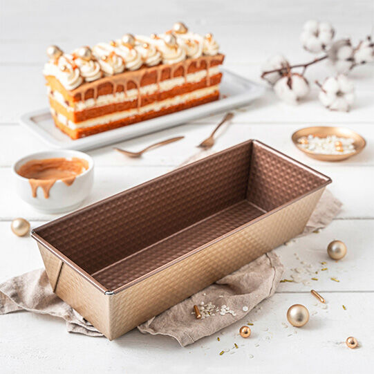 Geschichteter Karamell-Kastenkuchen 