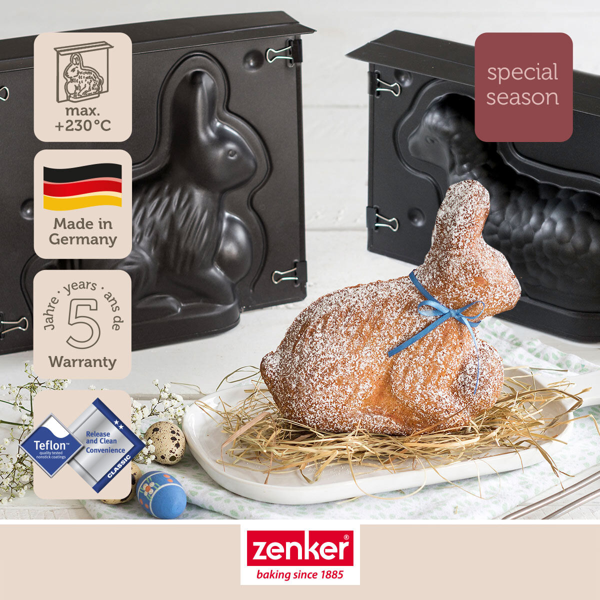 Backformen-Set "Hase und Lämmchen", 2-teilig