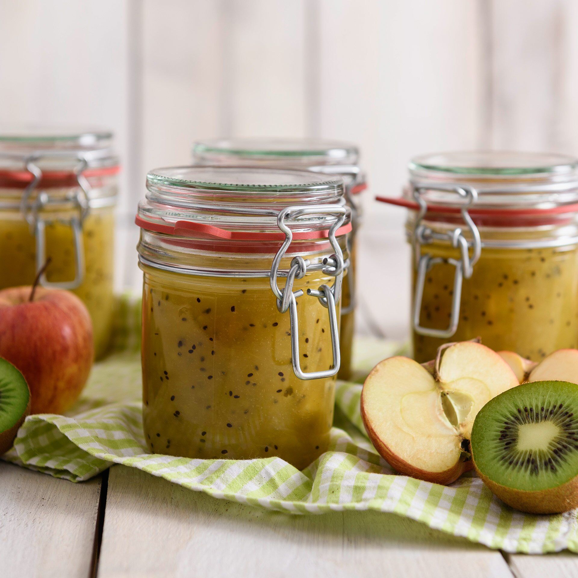 Einmachglas m. Bügelverschluss Liebevoll hausgemacht, 370 ml