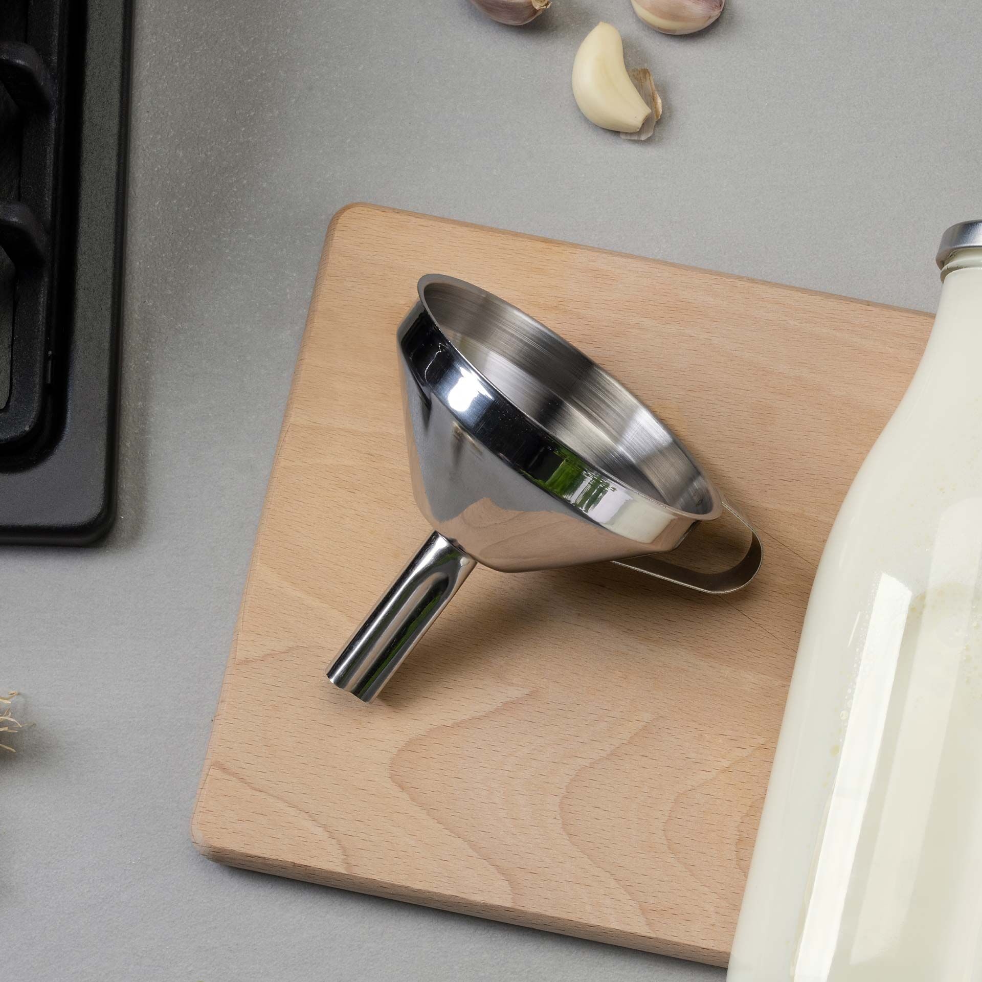 Trichter Edelstahl, 10cm