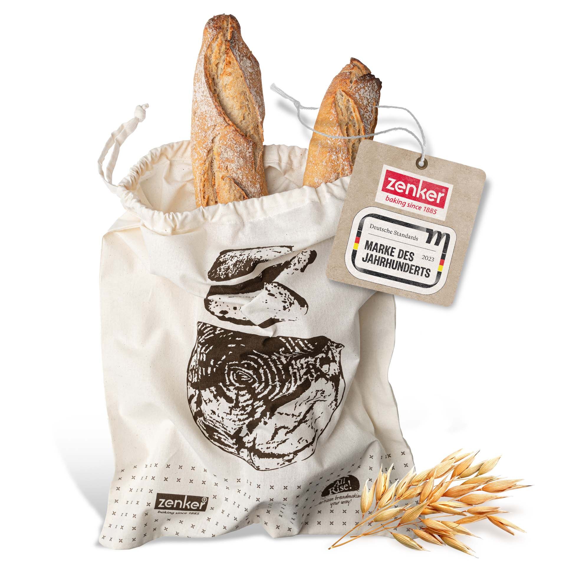 Zenker Brotbeutel Dein Brot! 45x38 Baumwolle