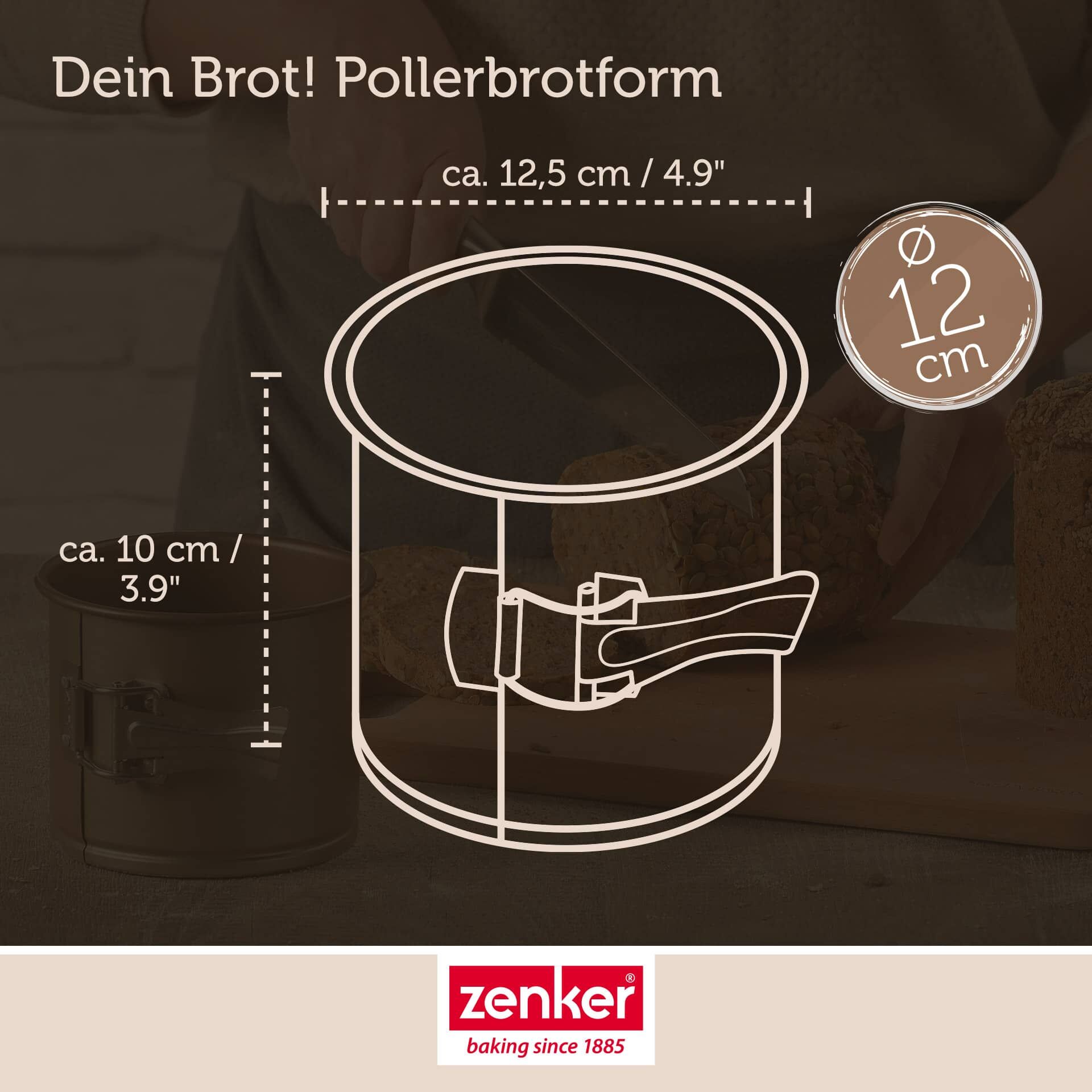 Pollerbrot-Springform Dein Brot!, Ø12cm