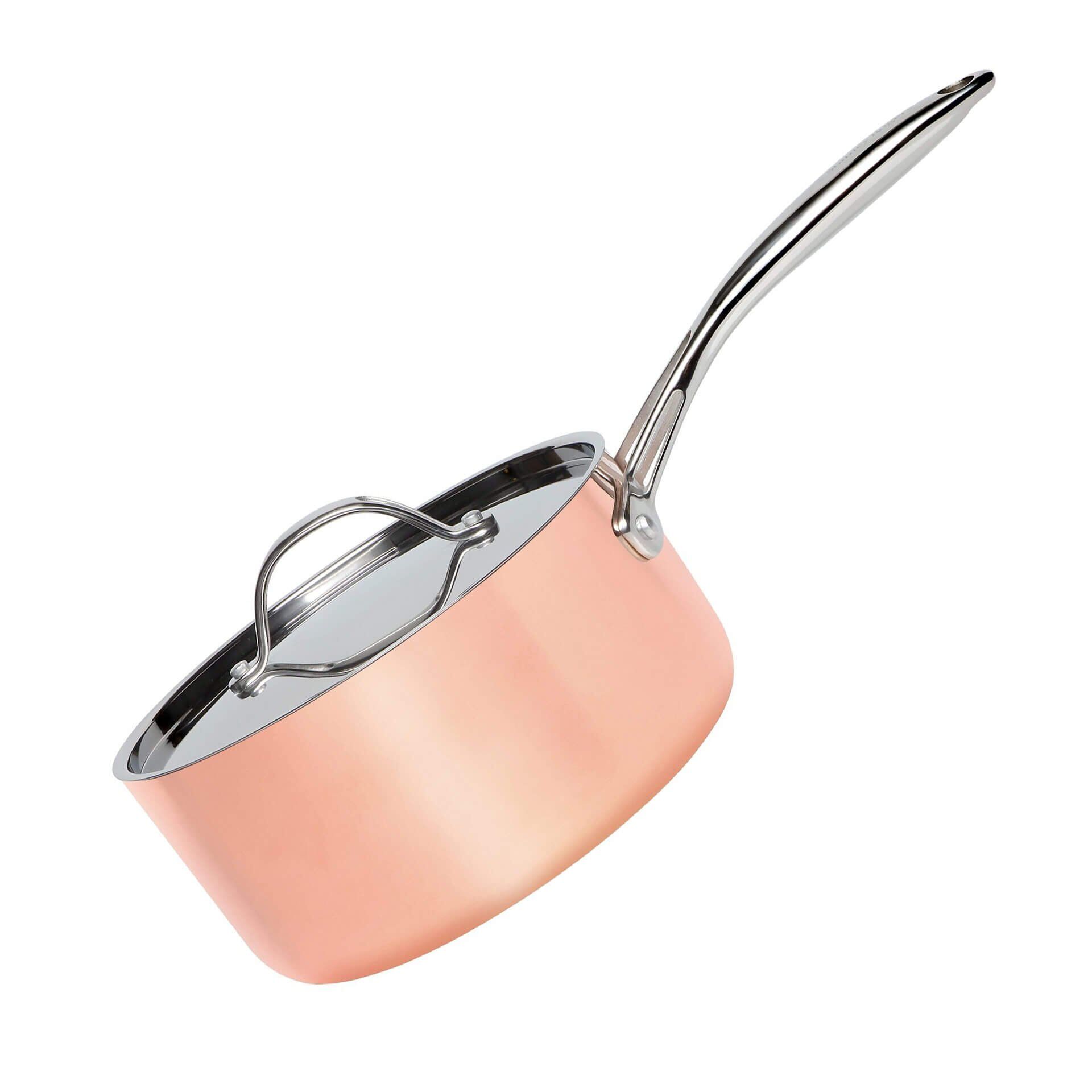 Kochtopf mit Deckel Copper Tri-Ply, 2,5l, Edelstahl