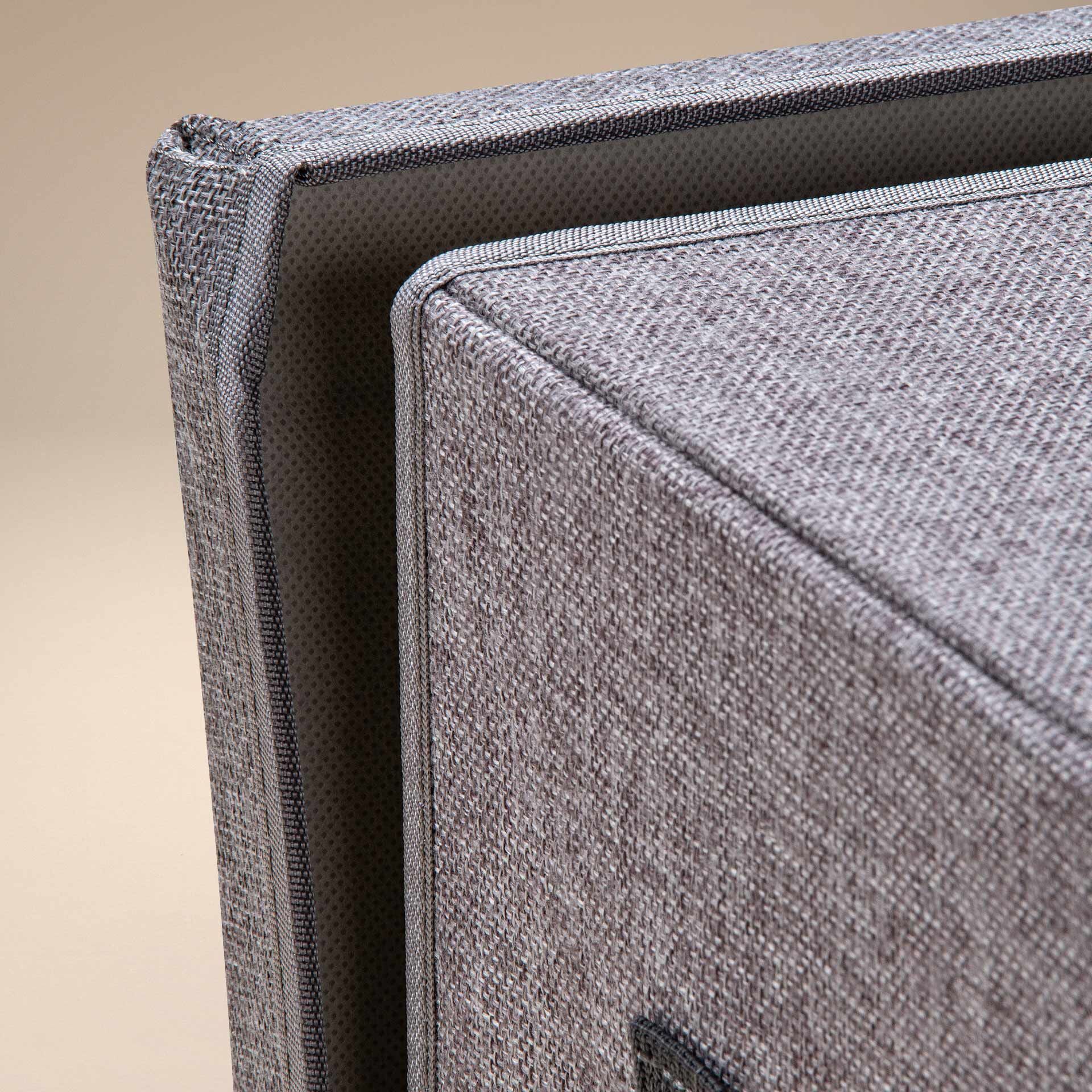 Aufbewahrungsbox mit Deckel, Löwe, grau, 33x33x33cm