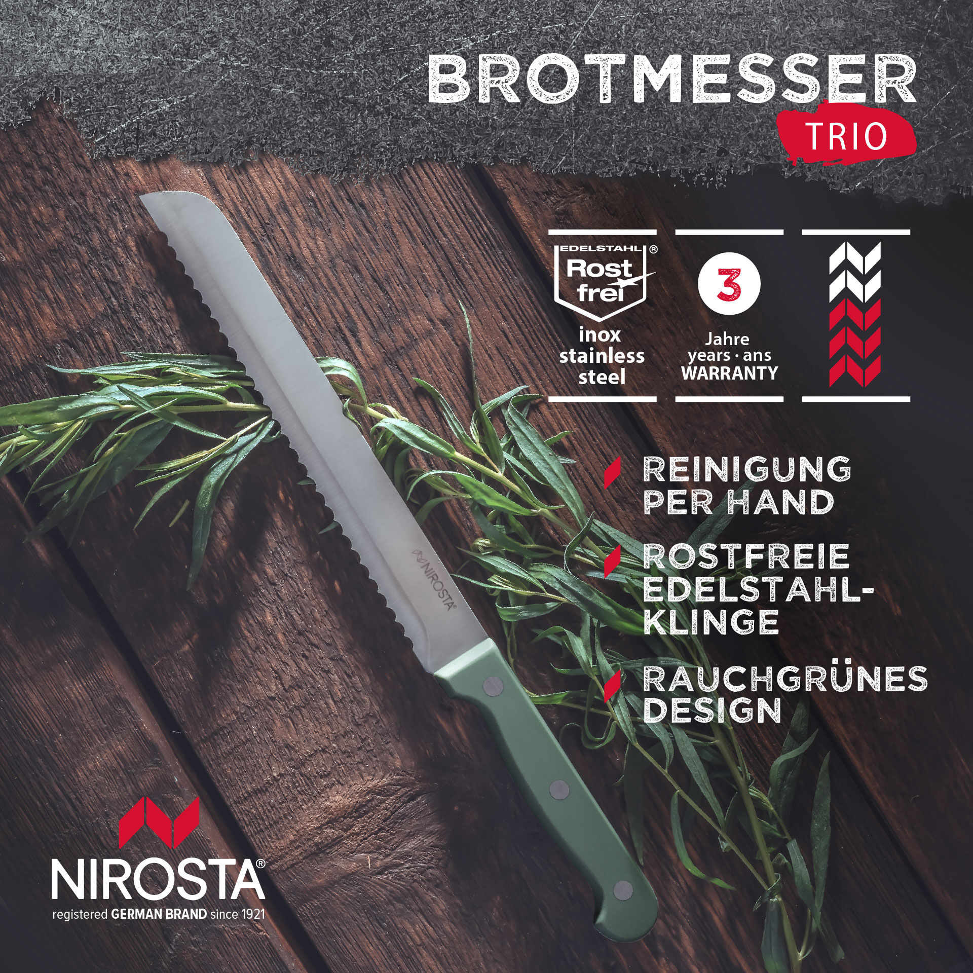 Brotmesser Trio
