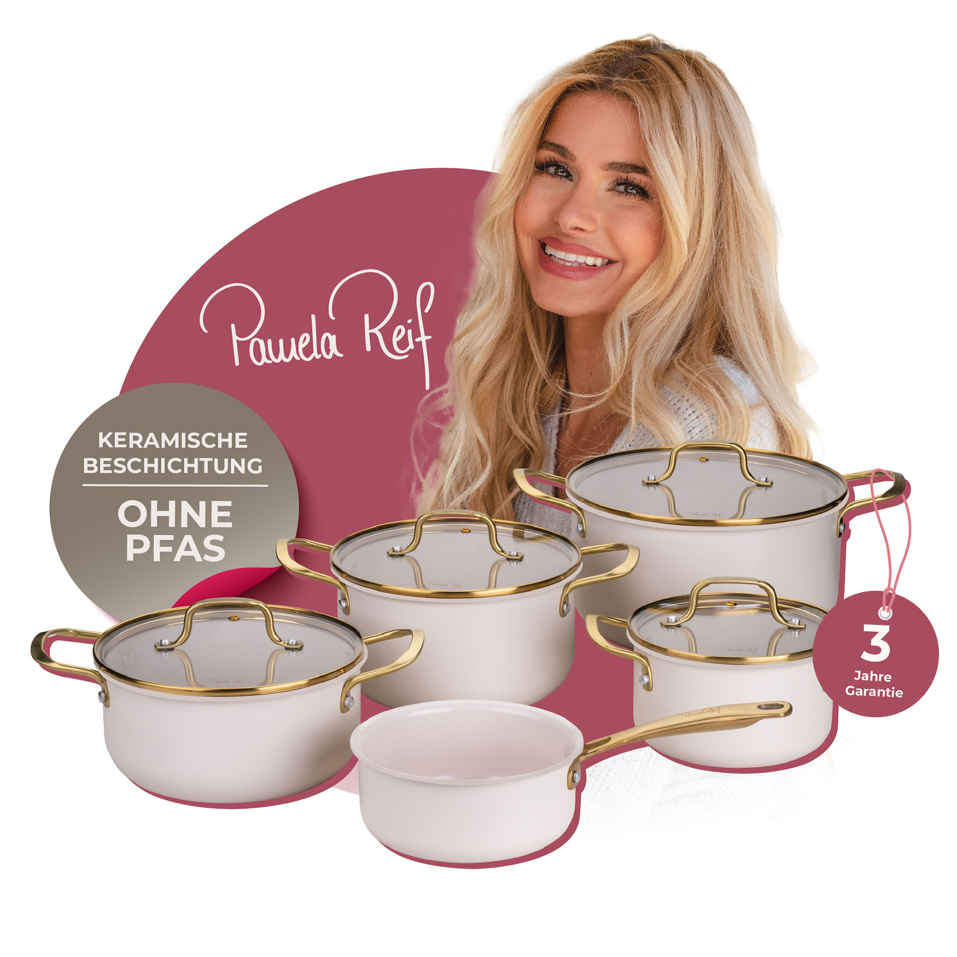 Pamela Reif Kochgeschirr-Set Signature, 9-teilig