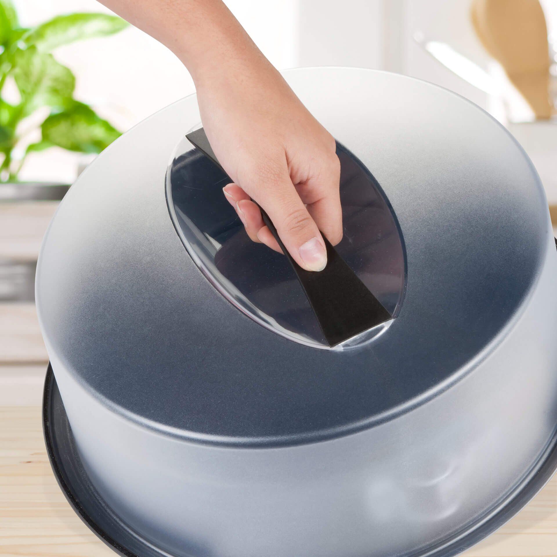 Springform mit Flachboden, Auslaufschutz & Deckel Deluxe, Ø28cm