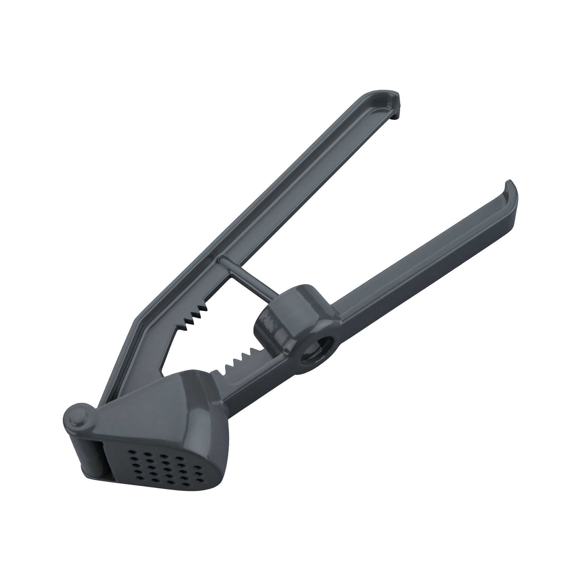 Knoblauchpresse und Entsteiner 3in1, Dunkelgrau, Aluminium