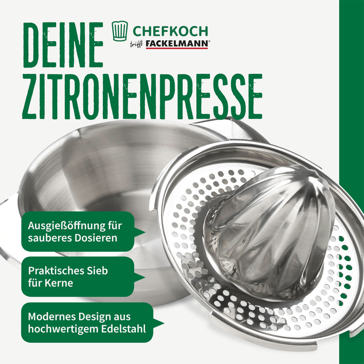 Zitronenpresse, 16cm, 2-teilig