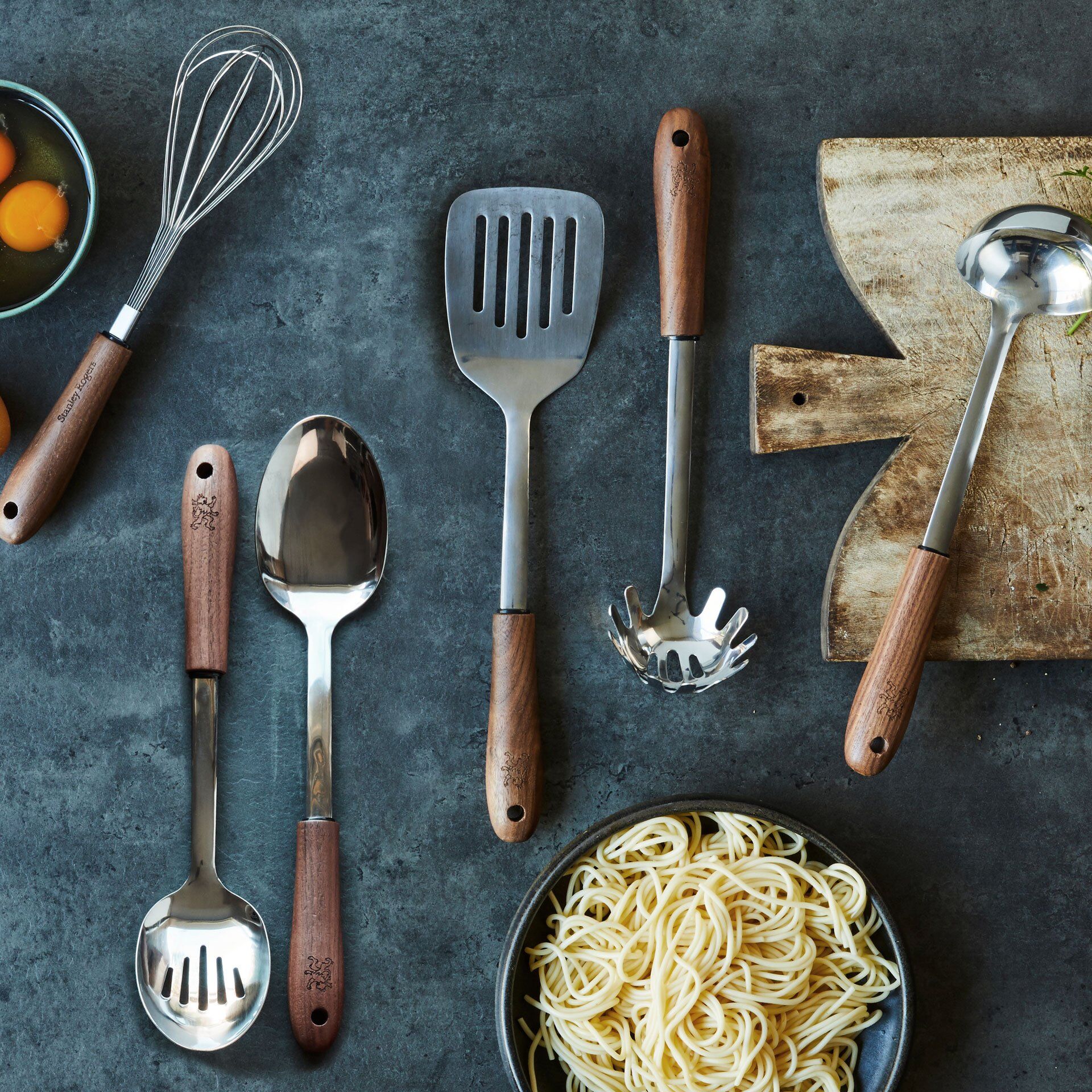 Spaghettilöffel Black Walnut, 31cm, Walnussholz
