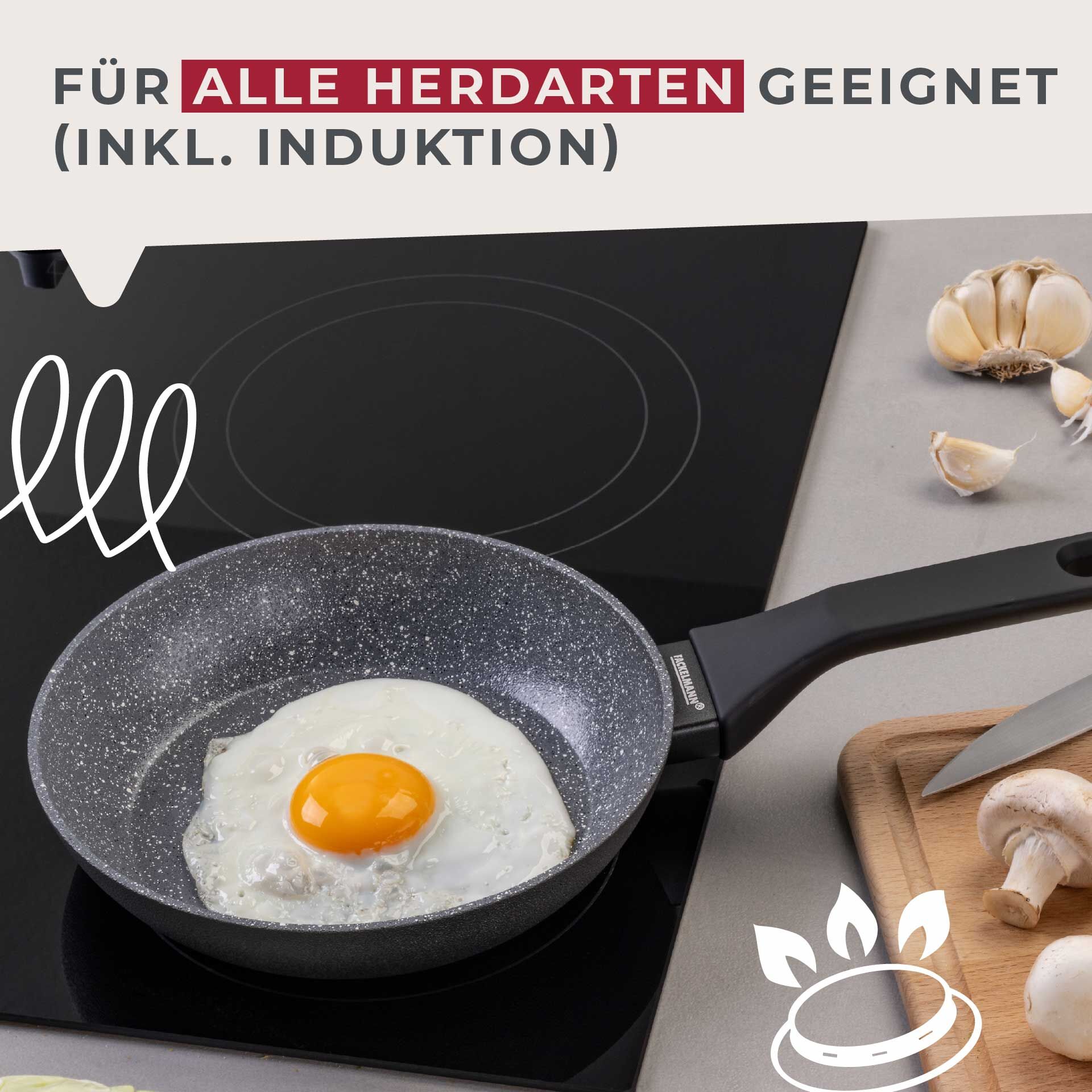 Bratpfanne Cosmo, Keramik, antihaft, Ø20cm