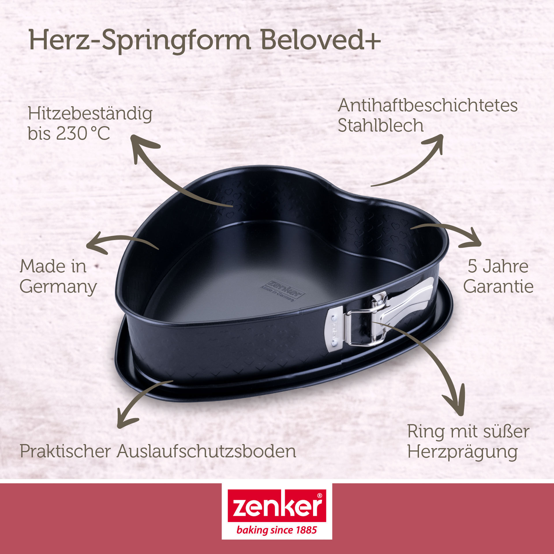 Springform Herz Beloved+, 26cm