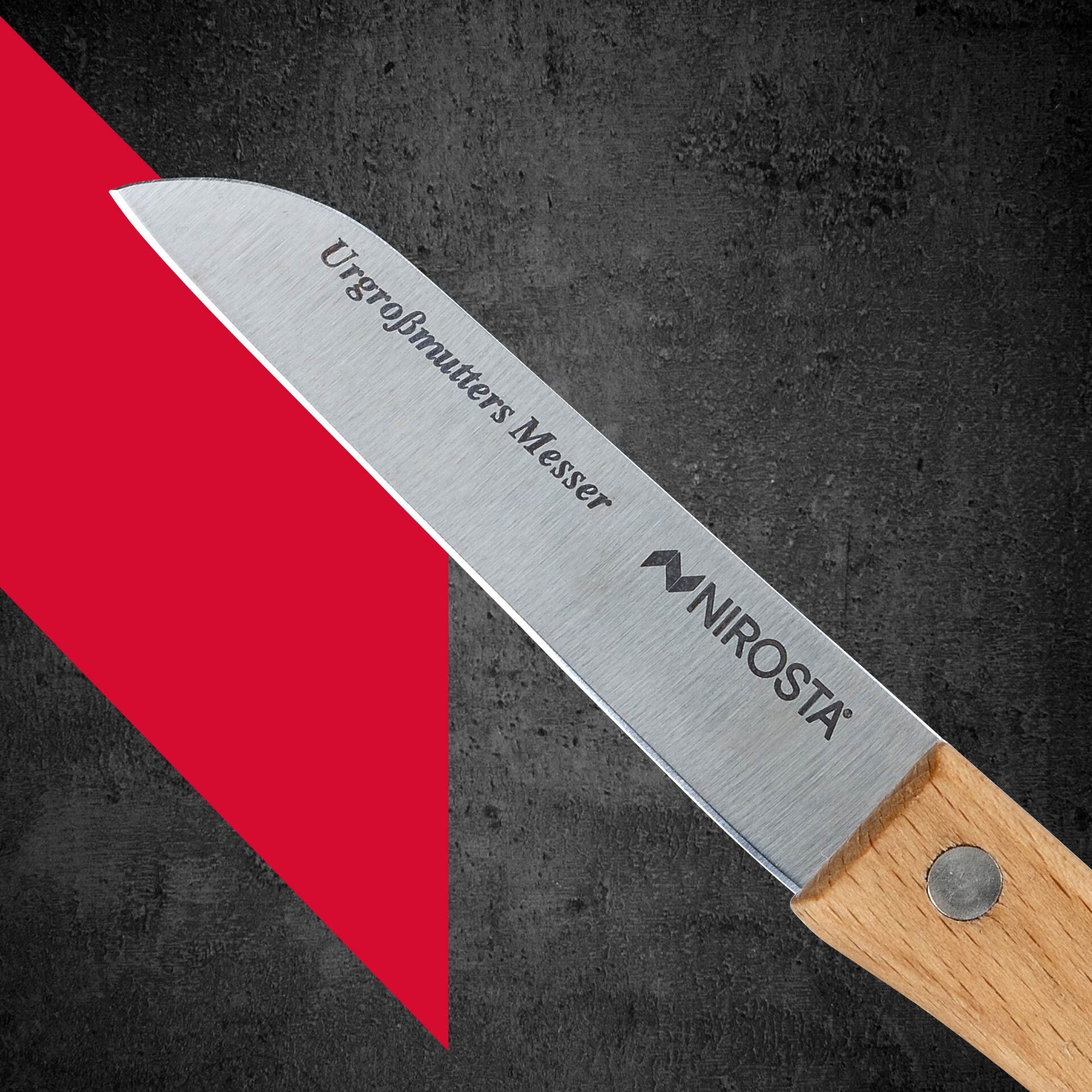 Urgroßmutters Messer mit Holzgriff, 8cm Klinge