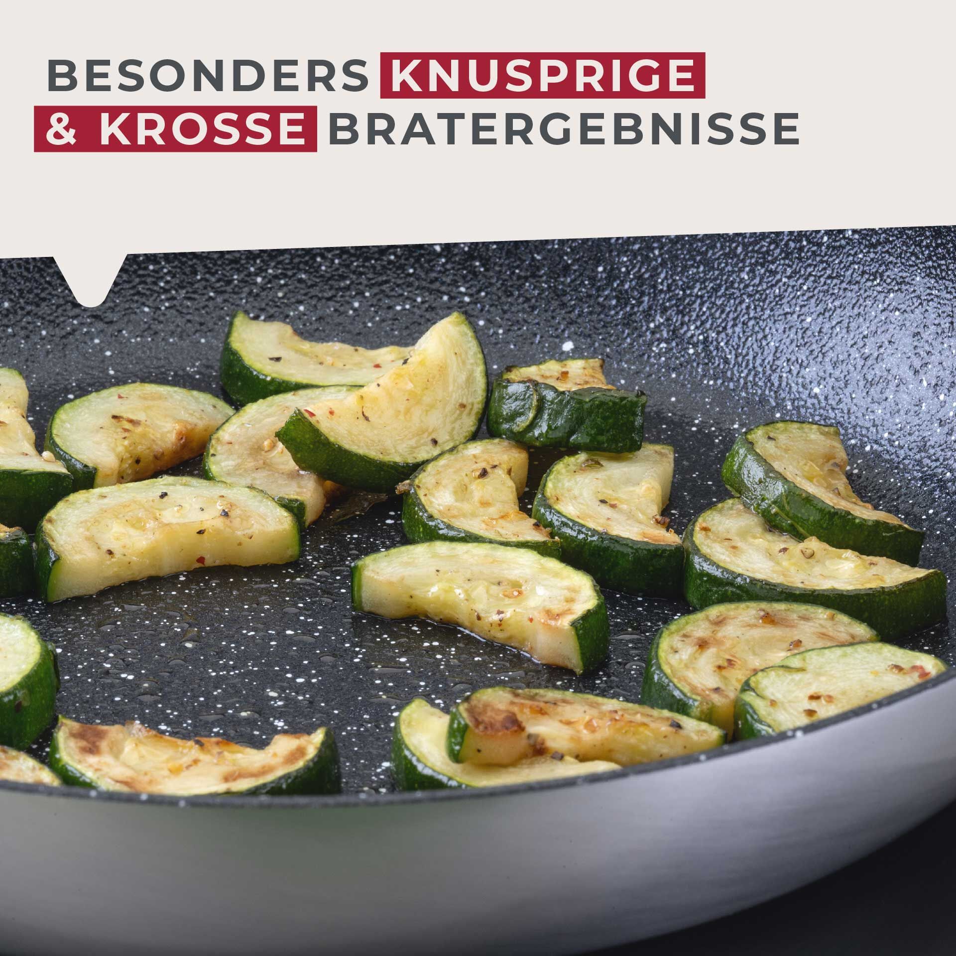 Bratpfannen-Set "Crisp", Keramik, antihaft, Ø20/24/28cm, 3-tlg.