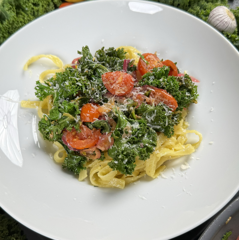 Grünkohl-Pasta