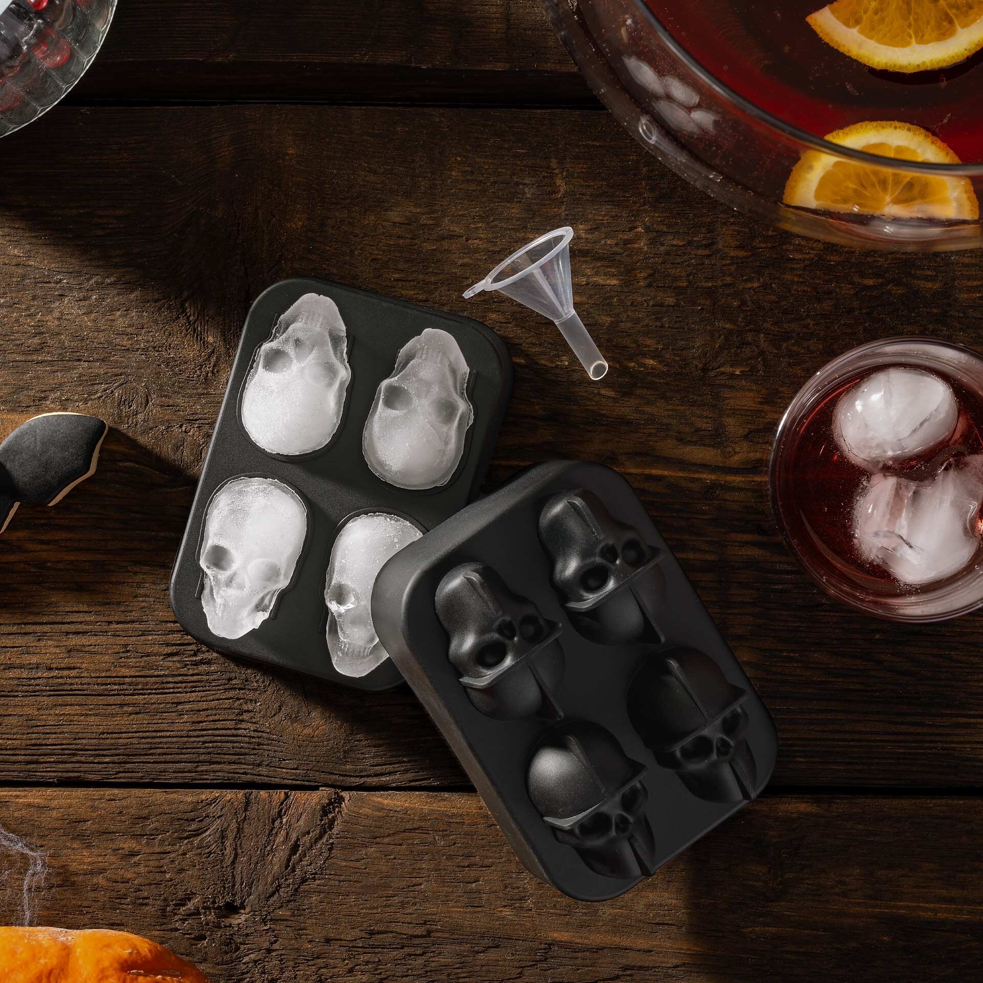 Happy Halloween Baking Eiswürfelformer Totenkopf