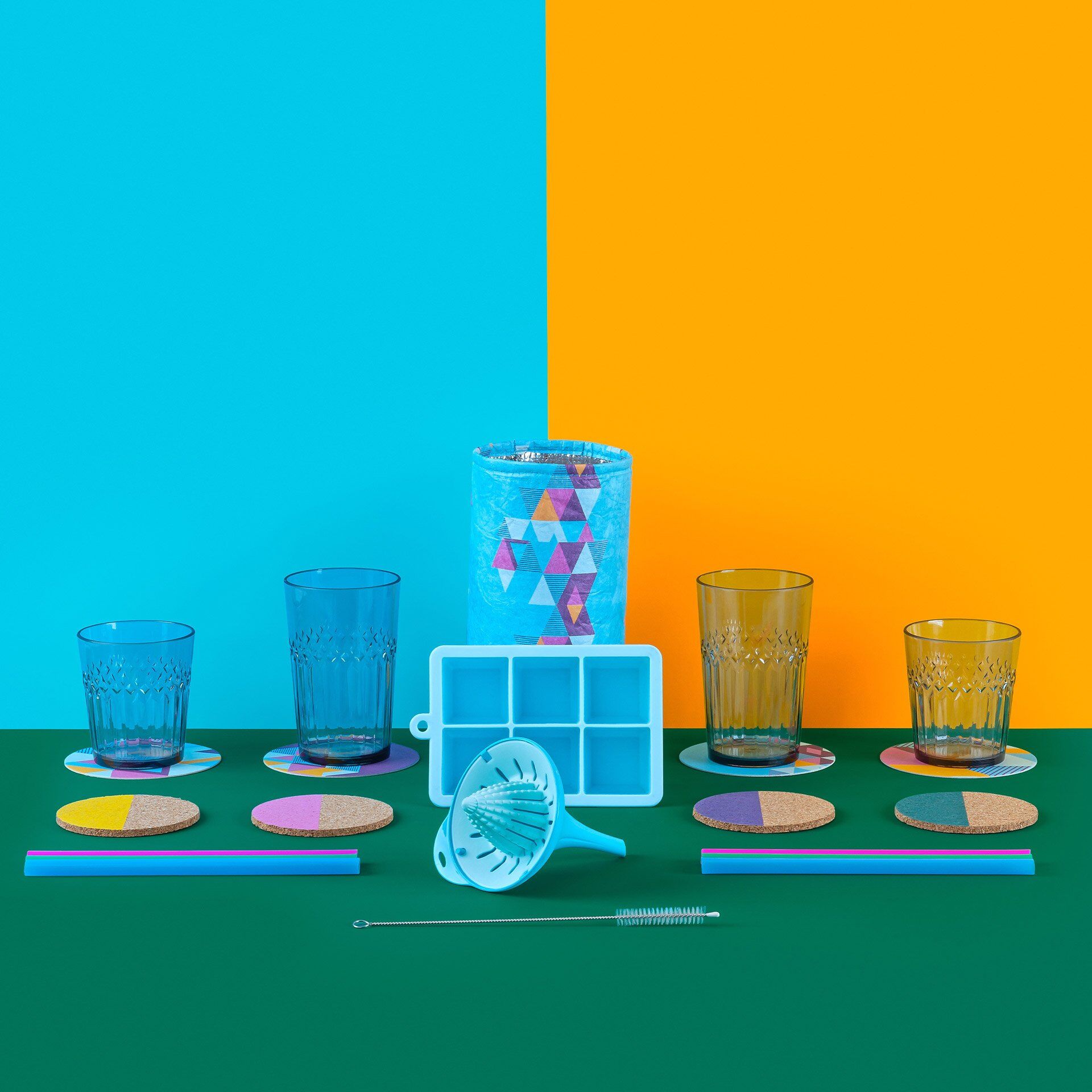 Bierdeckel mit 4 Designs Urban Oasis, 20 Stück