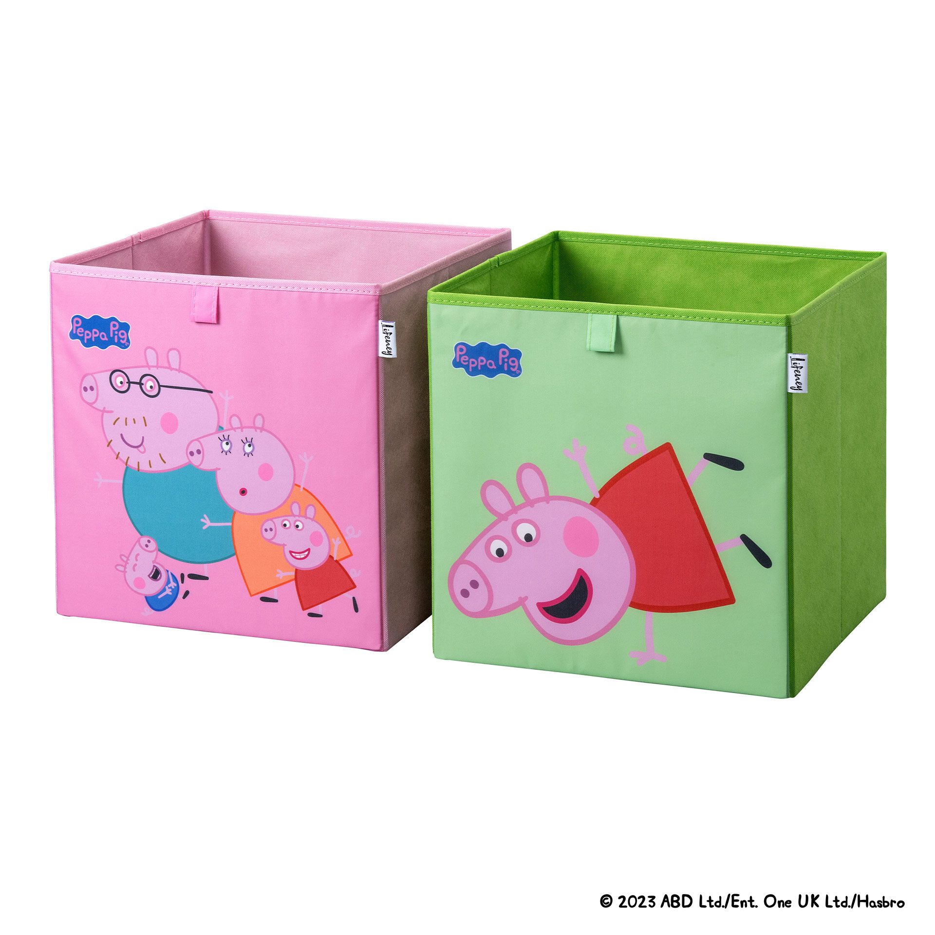 Aufbewahrungsbox Peppa Pig 2er Set, 33x33x33cm