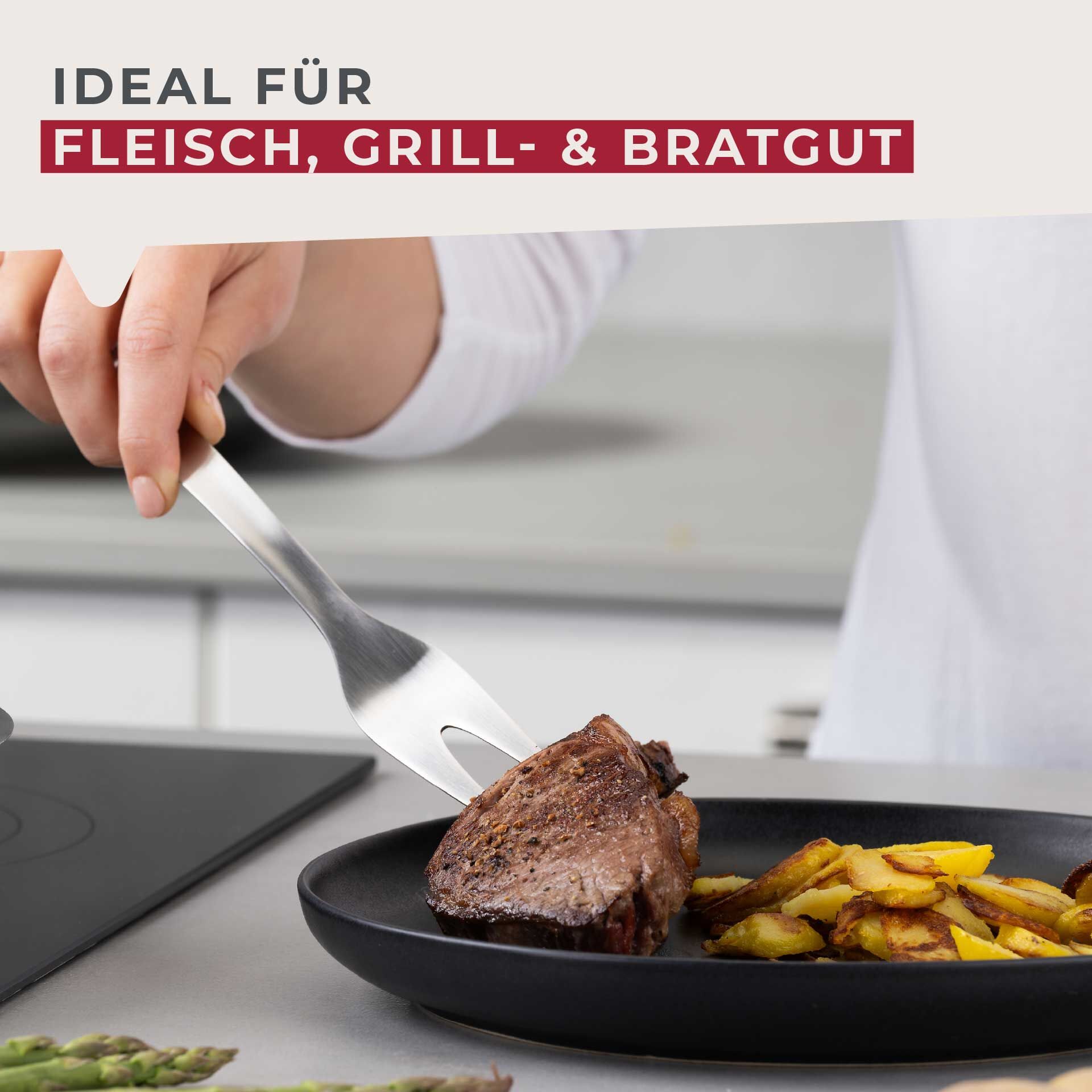 Fleischgabel Essential, Edelstahl