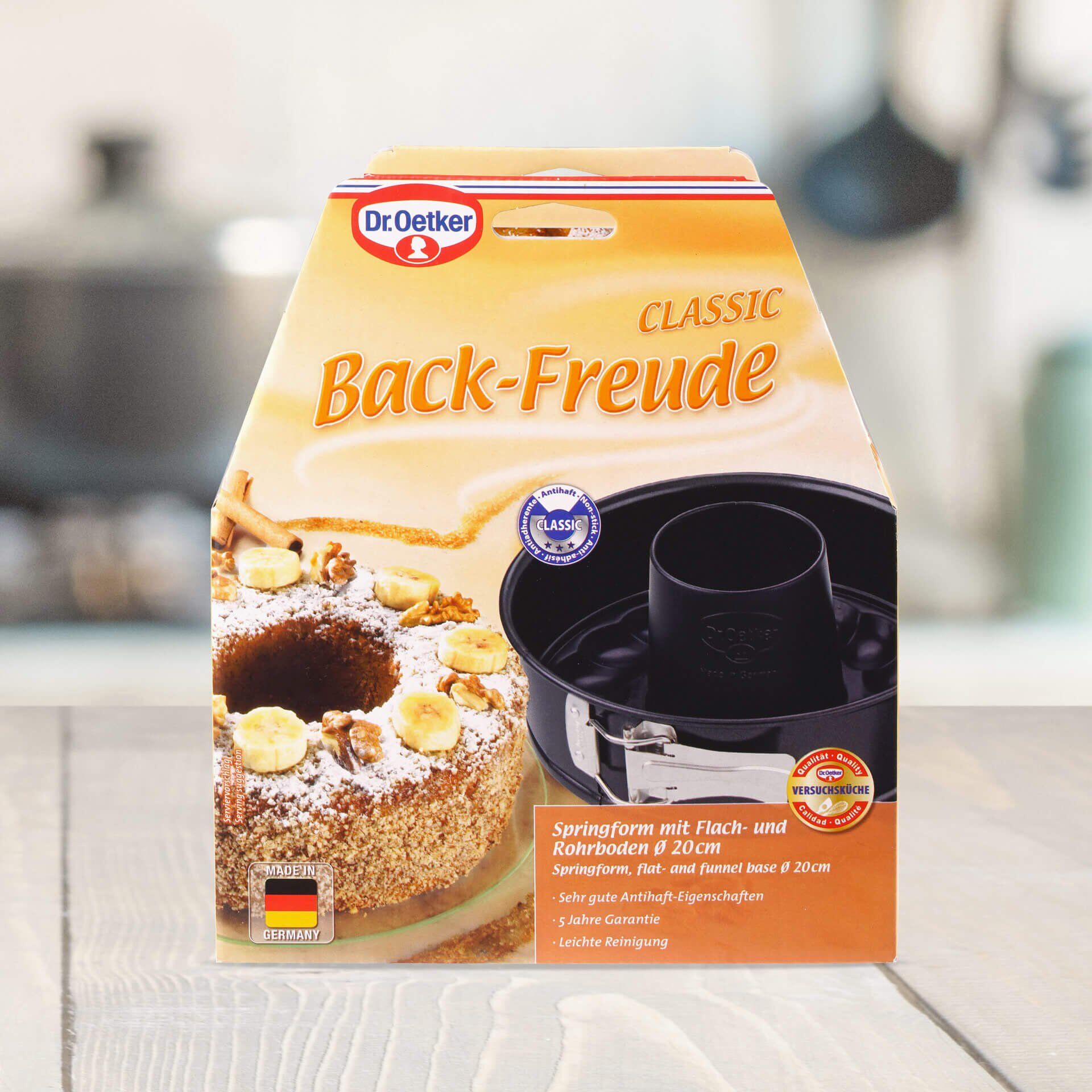 Springform mit Flach- und Rohrboden Back-Freude Classic, Ø20cm