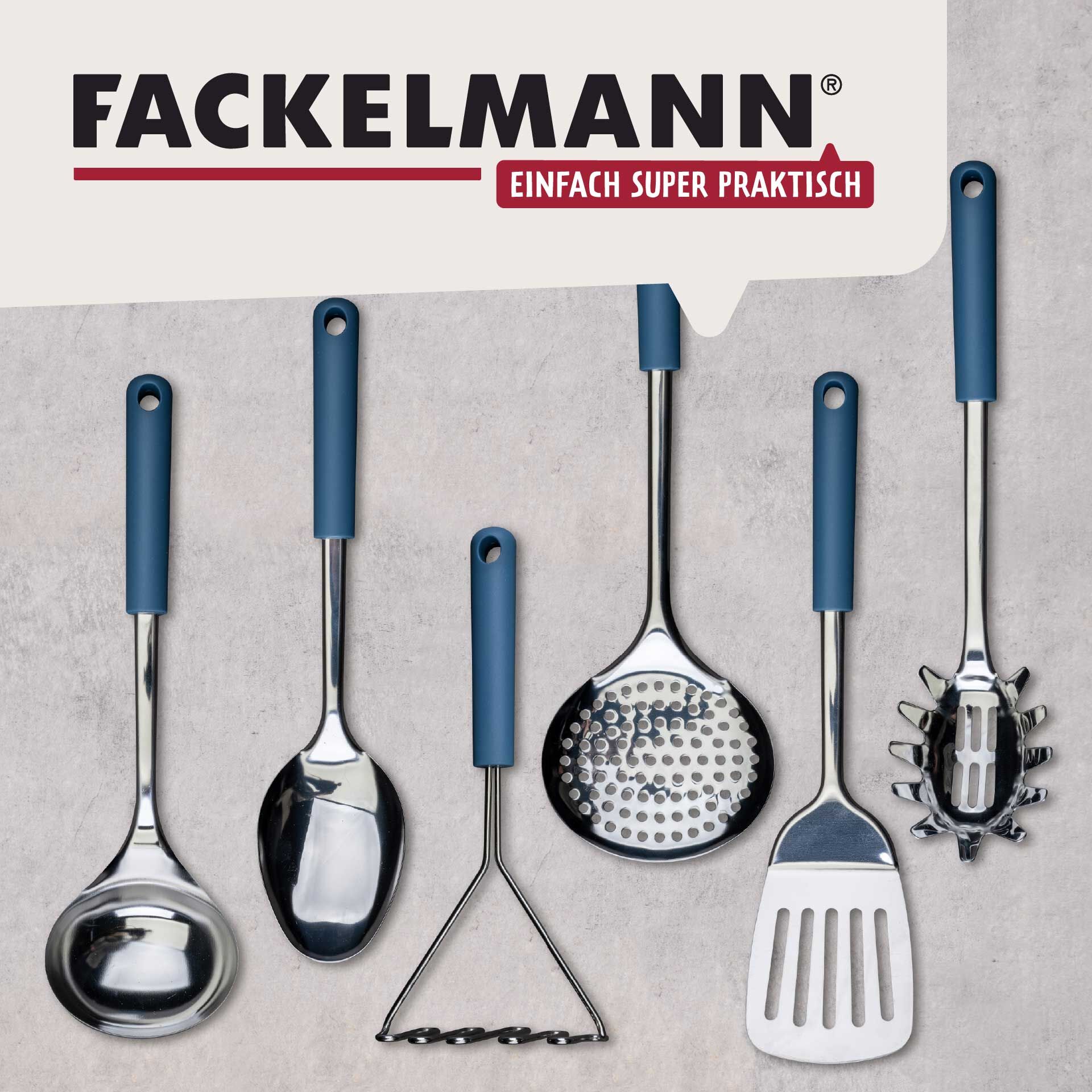 Spaghettilöffel Essential, blau