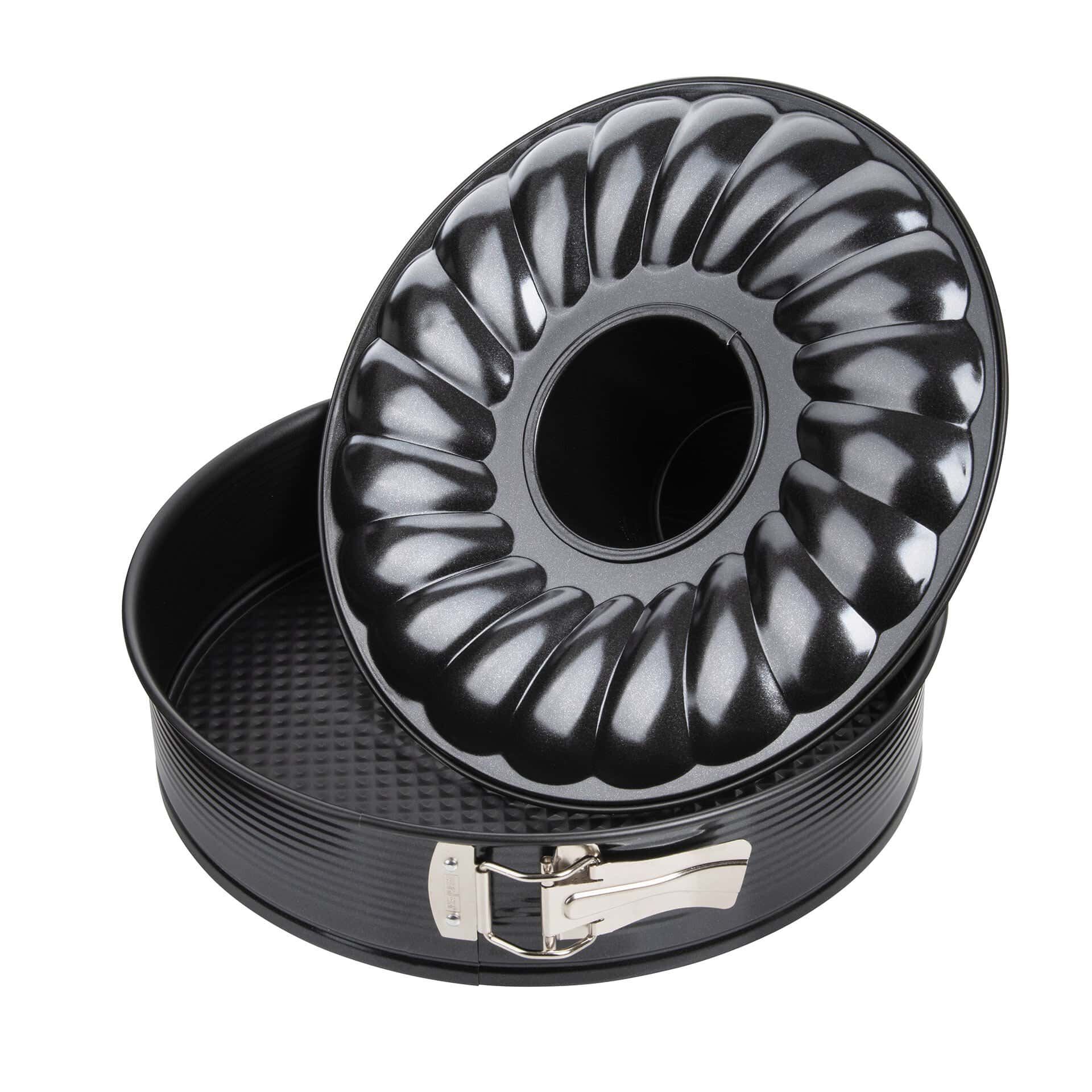 Springform mit Flach- und Rohrboden Black Metallic, Ø28cm