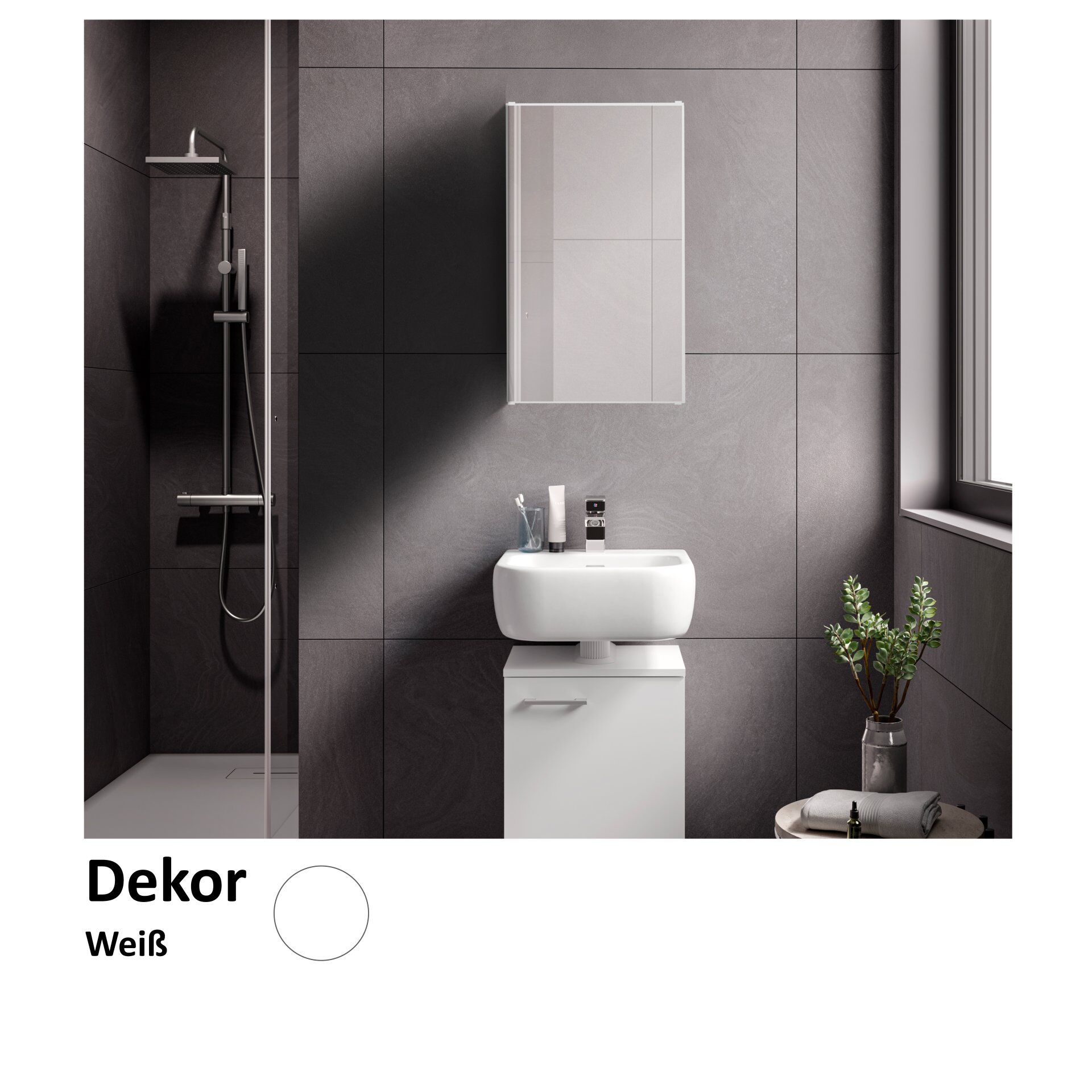 Spiegelschrank Easy, 40cm, weiß